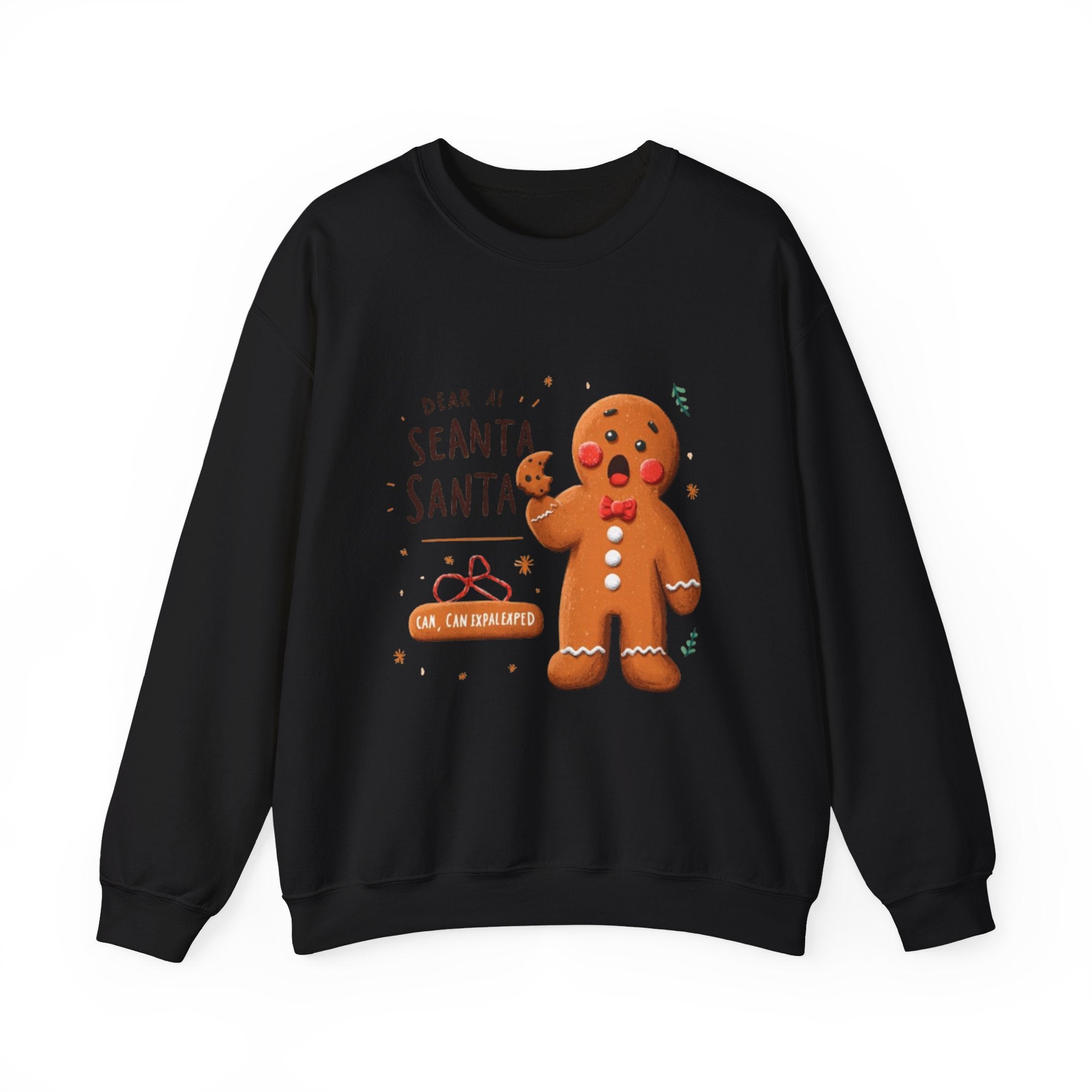 Gingerbread Cookie "Dear Santa" Crewneck Sweatshirt