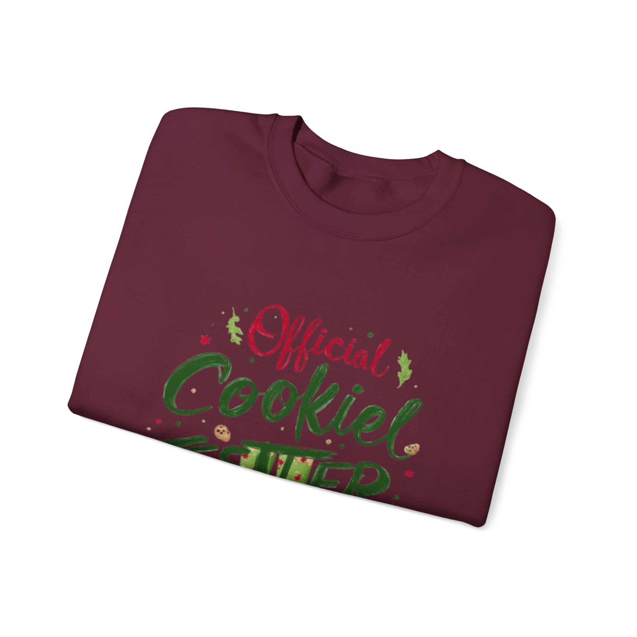 Crewneck Sweatshirt - "Official Cookie Tester" Elf Legs Christmas Holiday Sweater