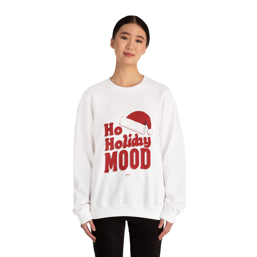 Holiday Mood Sweatshirt — 'Ho Holiday Mood' Christmas Crewneck