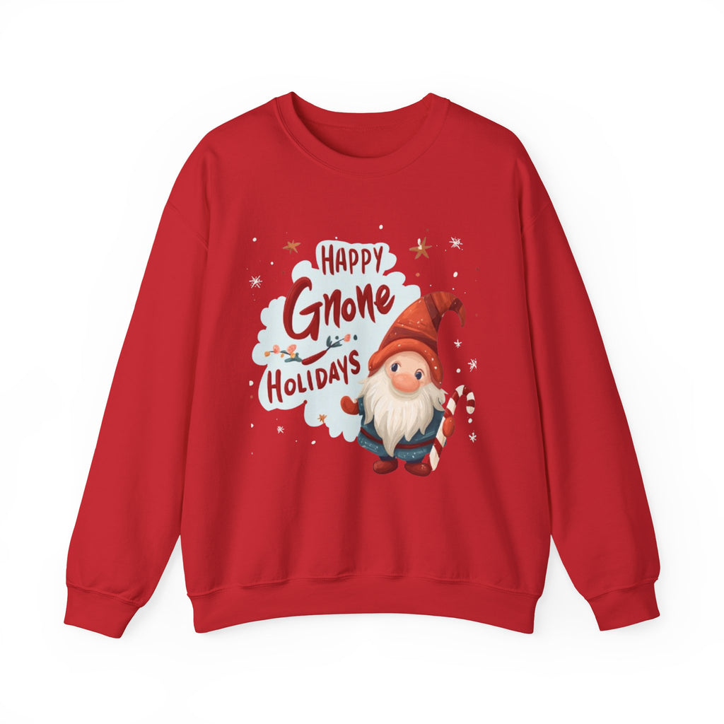 Happy Gnome Holidays Sweatshirt — Cute Christmas Gnome Holiday Crewneck
