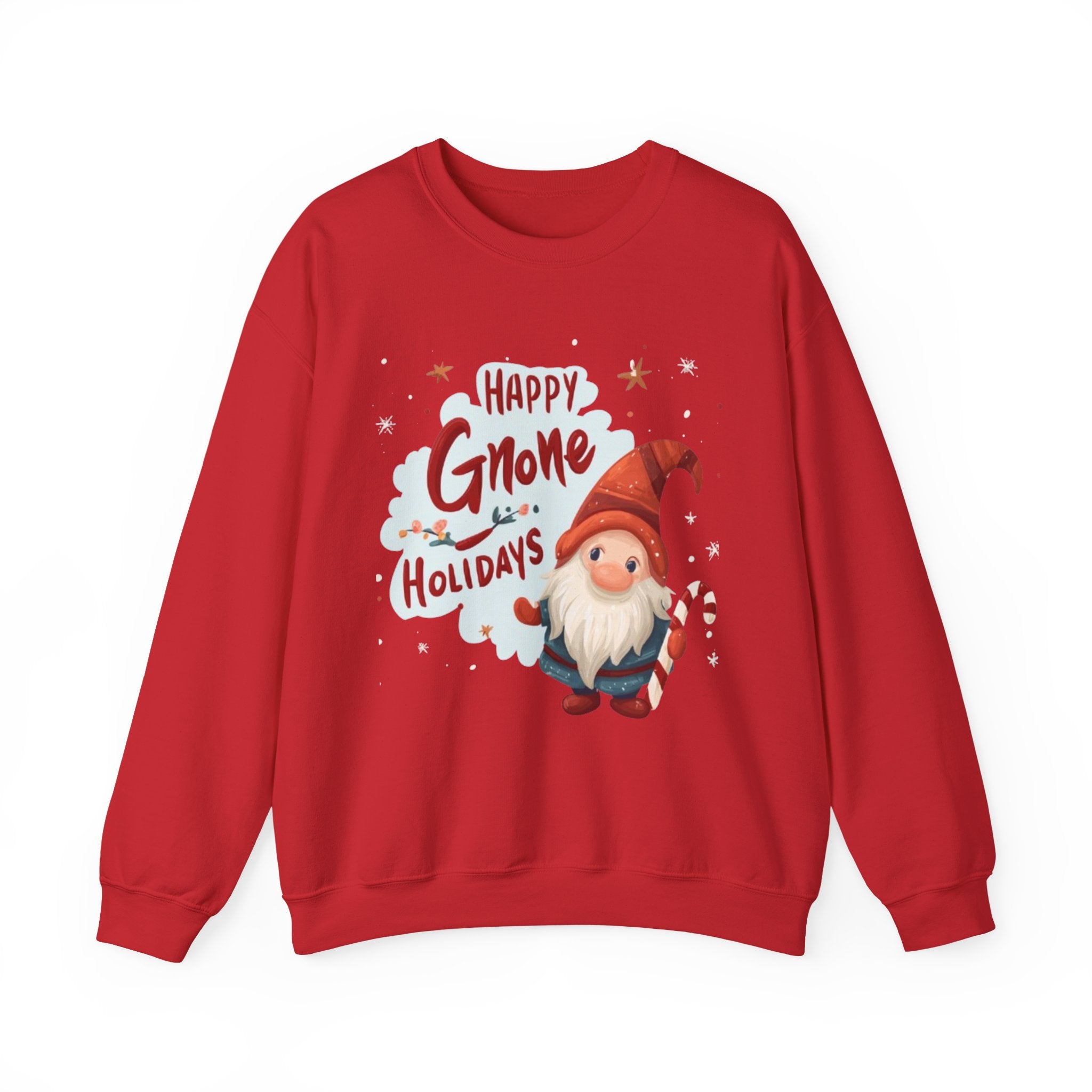 Happy Gnome Holidays Sweatshirt — Cute Christmas Gnome Holiday Crewneck