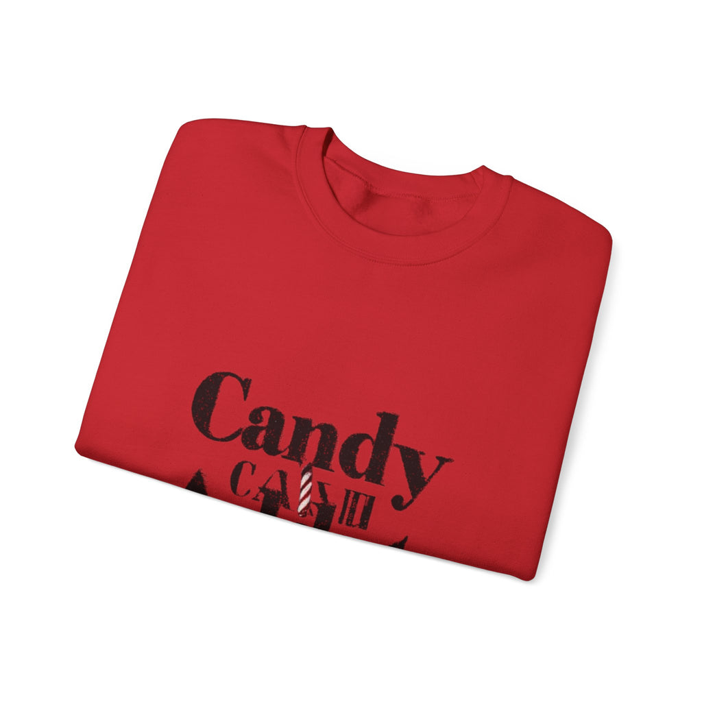 Candy Addict Sweatshirt – Retro Typography Candy Lover Crewneck