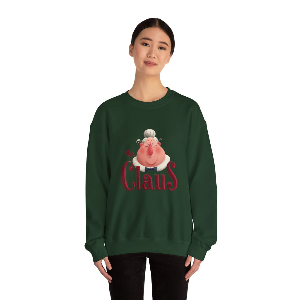 Mrs. Claus Christmas Sweatshirt – Cute Mrs Claus Holiday Crewneck