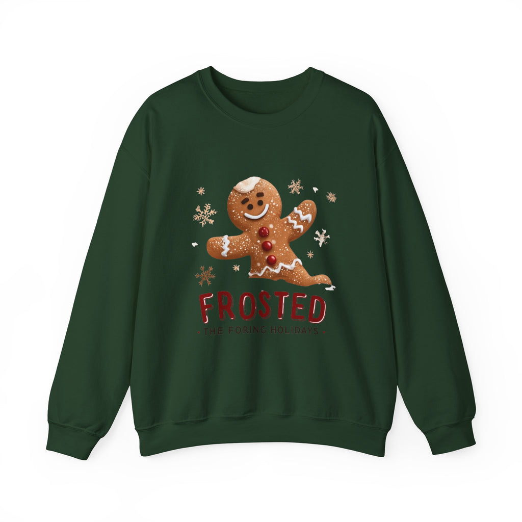 Gingerbread 'Frosted' Holiday Sweatshirt — Cute Christmas Cookie Crewneck