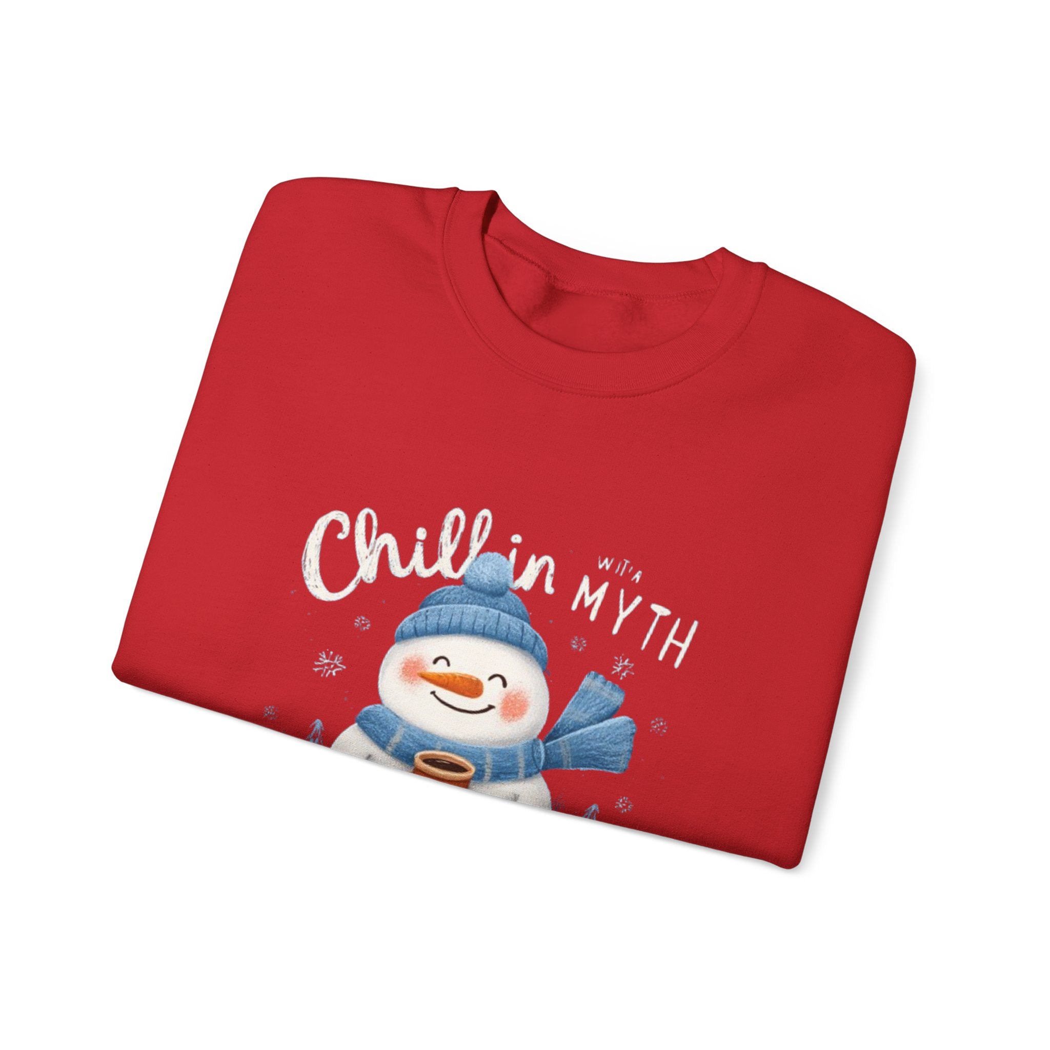 Snowman Sweatshirt — "Chillin' With My Snowmies" Cozy Winter Crewneck