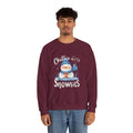 Snowman Sweatshirt — "Chillin' With My Snowmies" Cozy Winter Crewneck