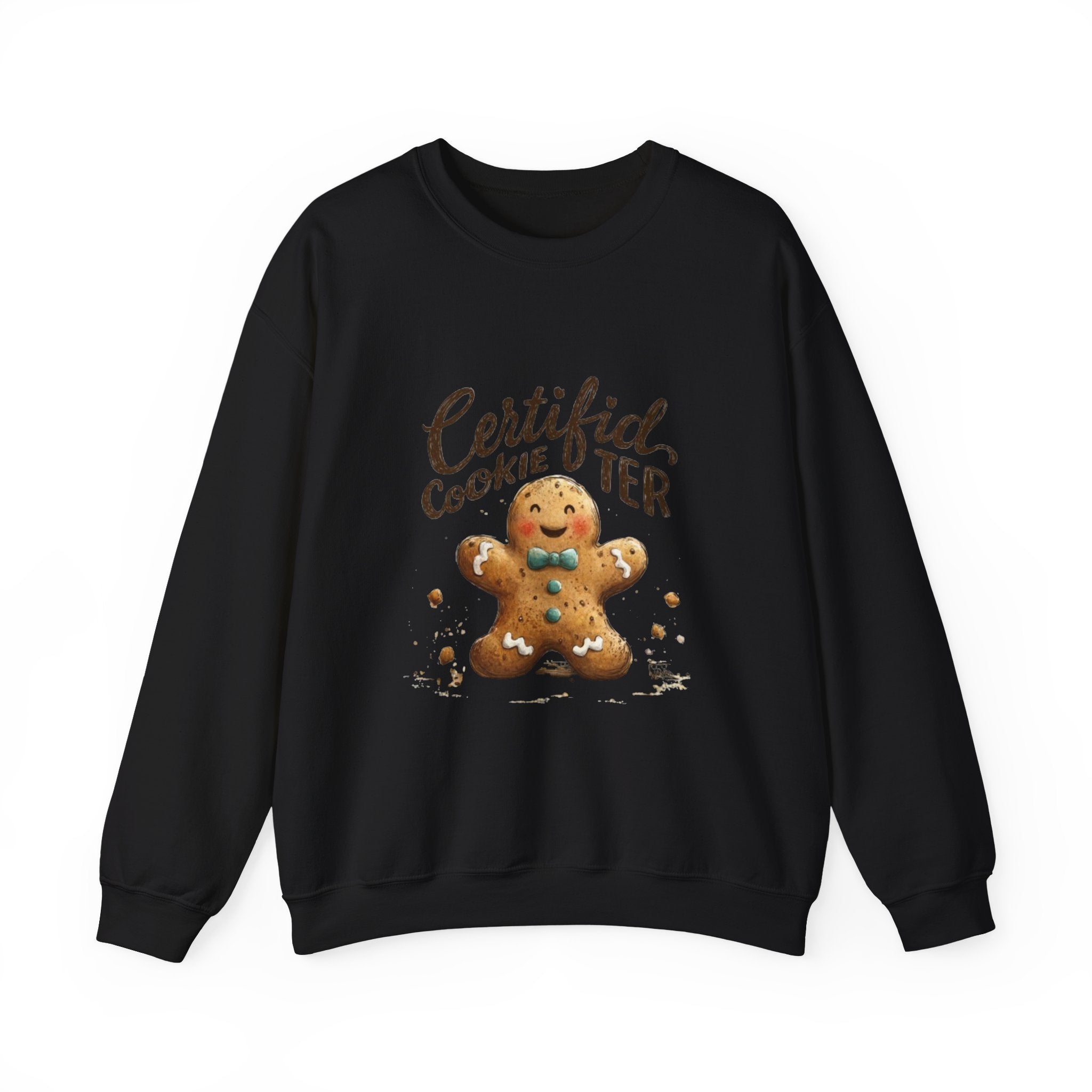 Crewneck Sweatshirt - "Certified Cookie Tester" Gingerbread Holiday Sweater