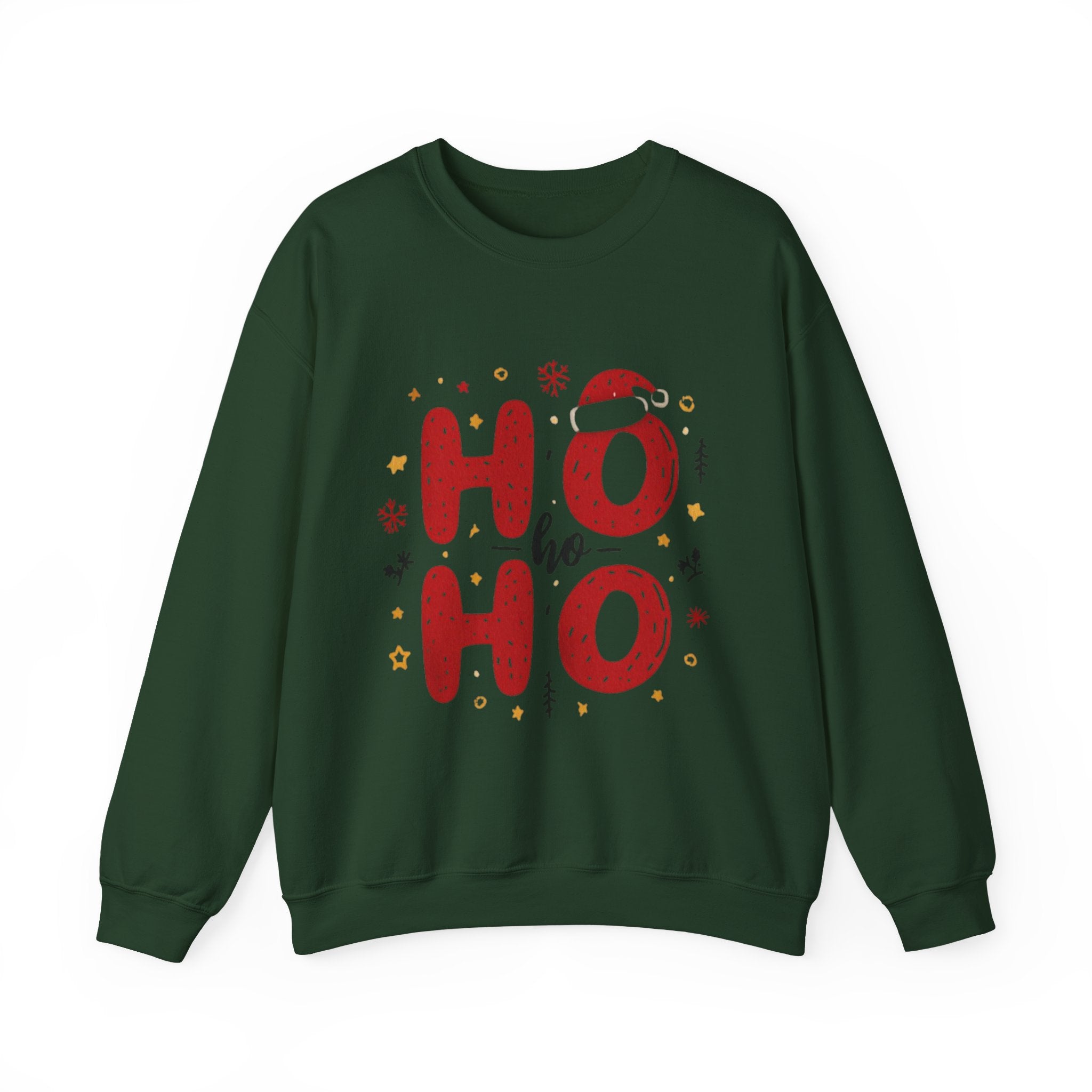 Christmas 'Ho Ho Ho' Crewneck Sweatshirt — Festive Holiday Sweater