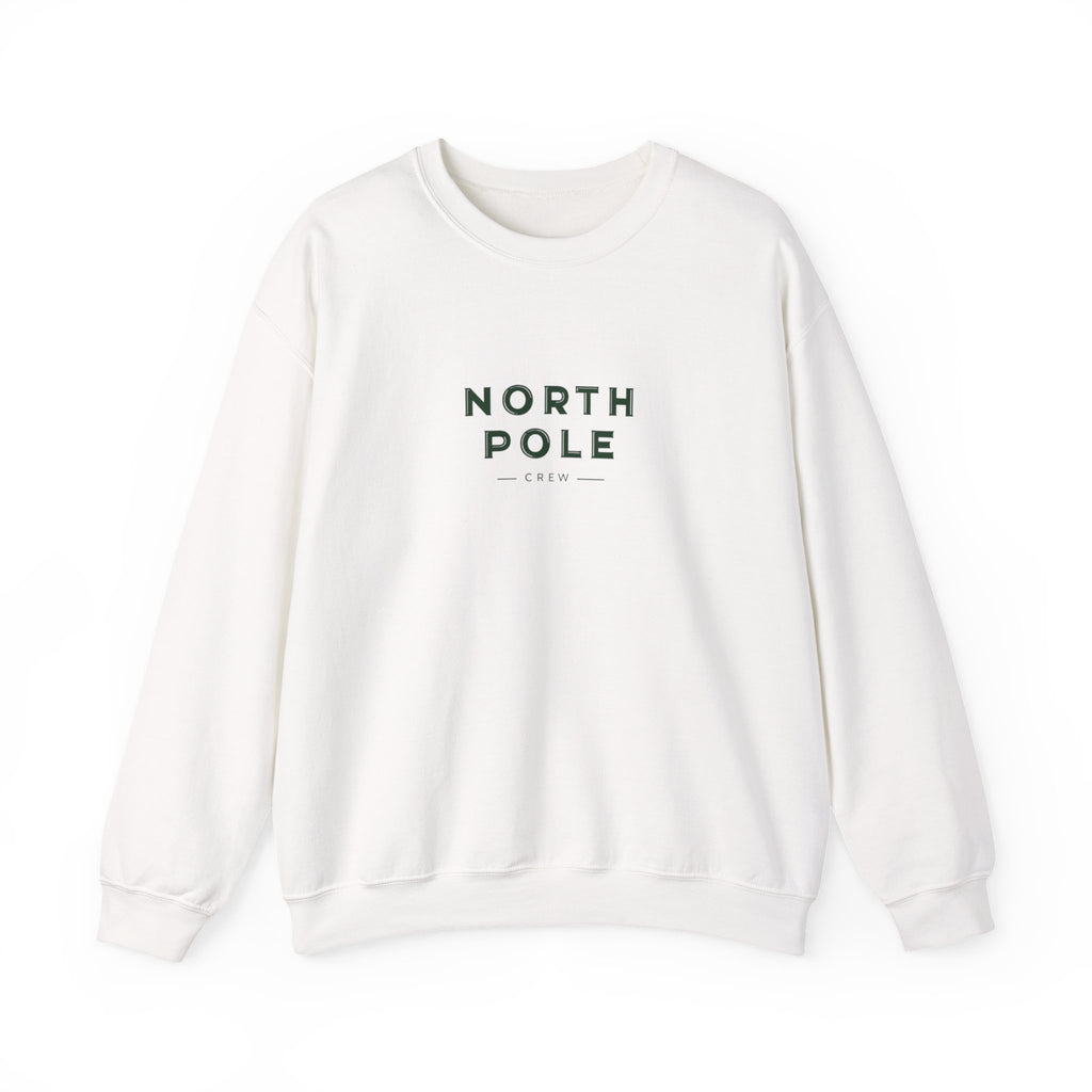 North Pole Crewneck Sweatshirt — Minimal Holiday Graphic Pullover