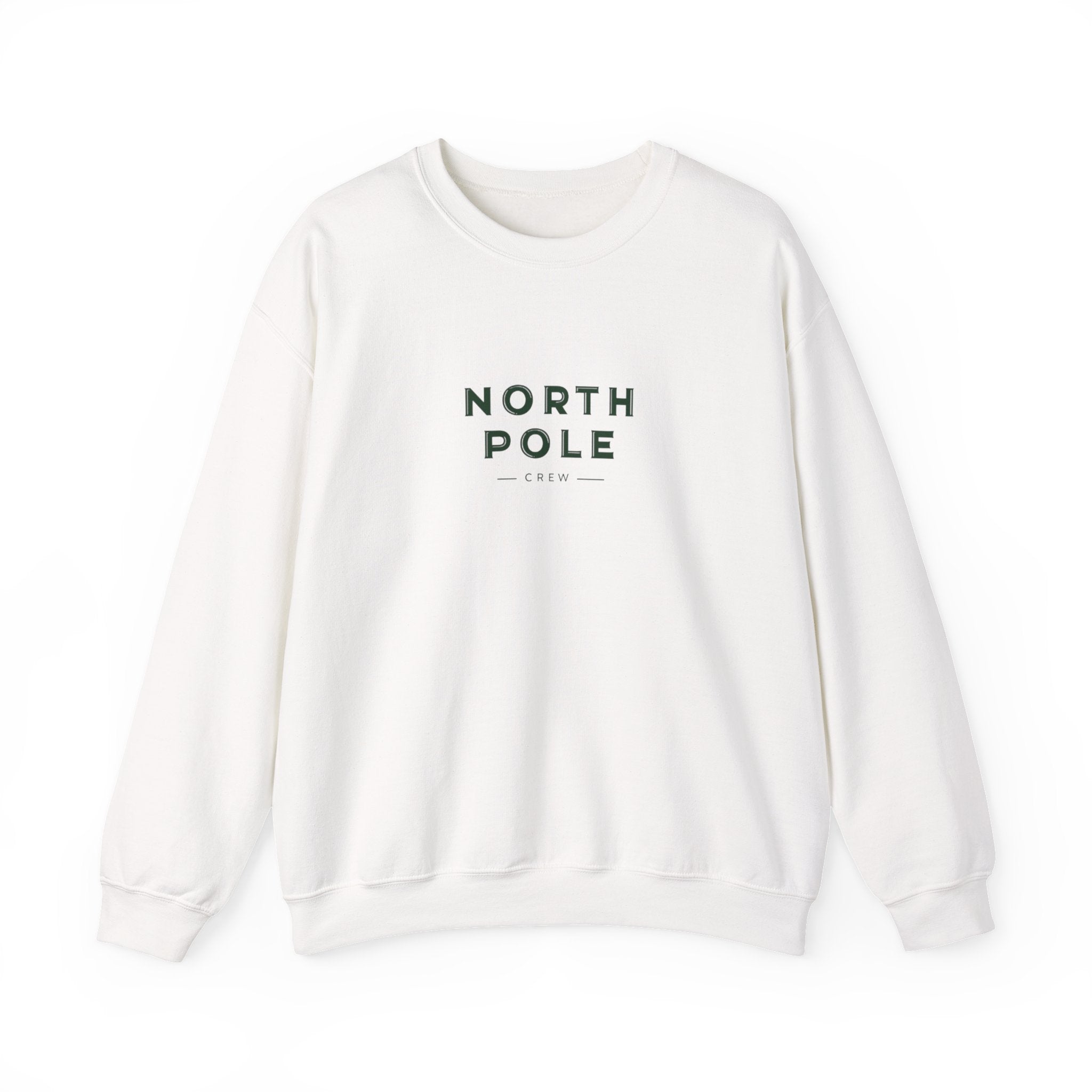 North Pole Crewneck Sweatshirt — Minimal Holiday Graphic Pullover