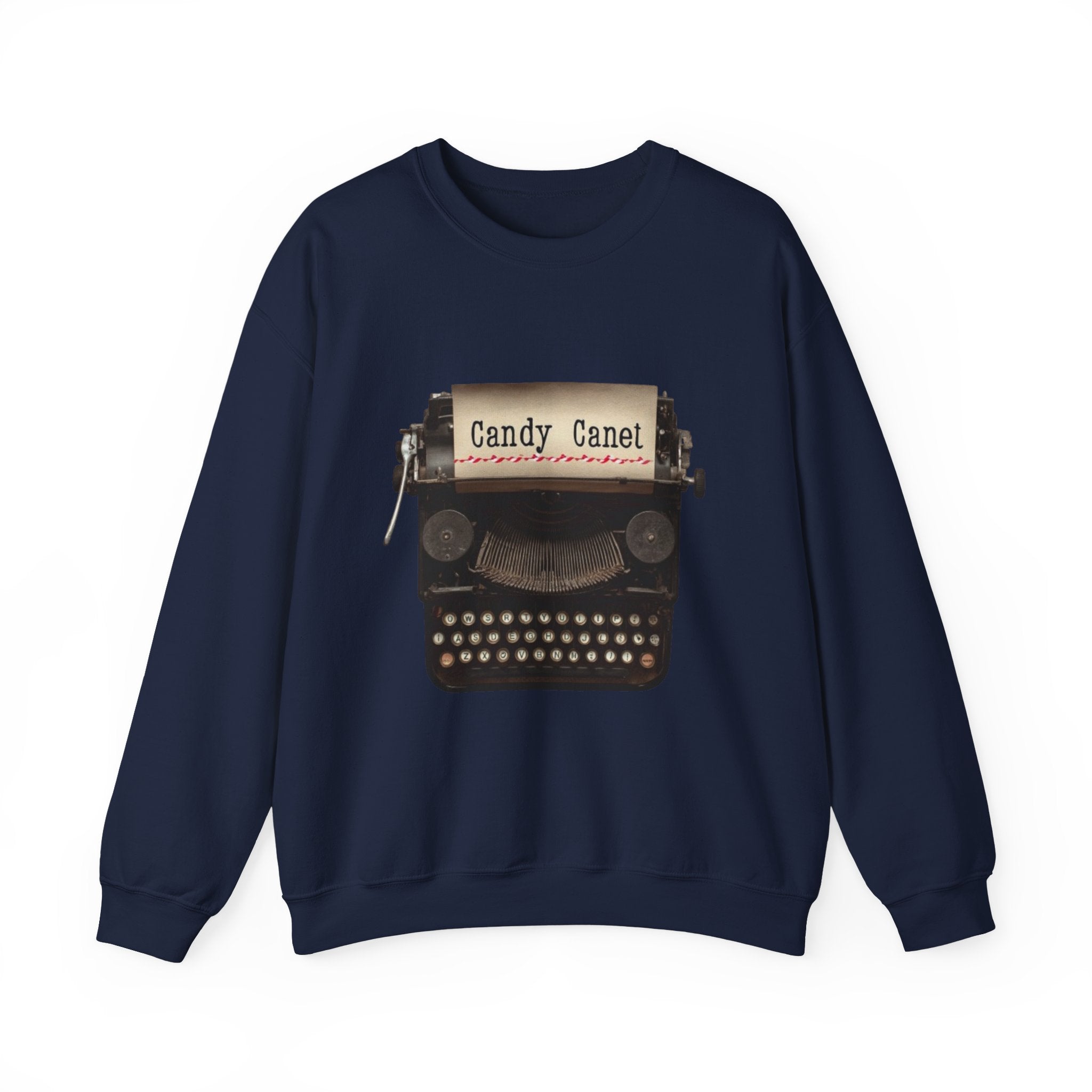 Typewriter Graphic Sweatshirt - "Candy Canet" Vintage Writer Crewneck