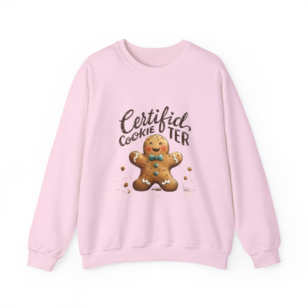 Crewneck Sweatshirt - "Certified Cookie Tester" Gingerbread Holiday Sweater
