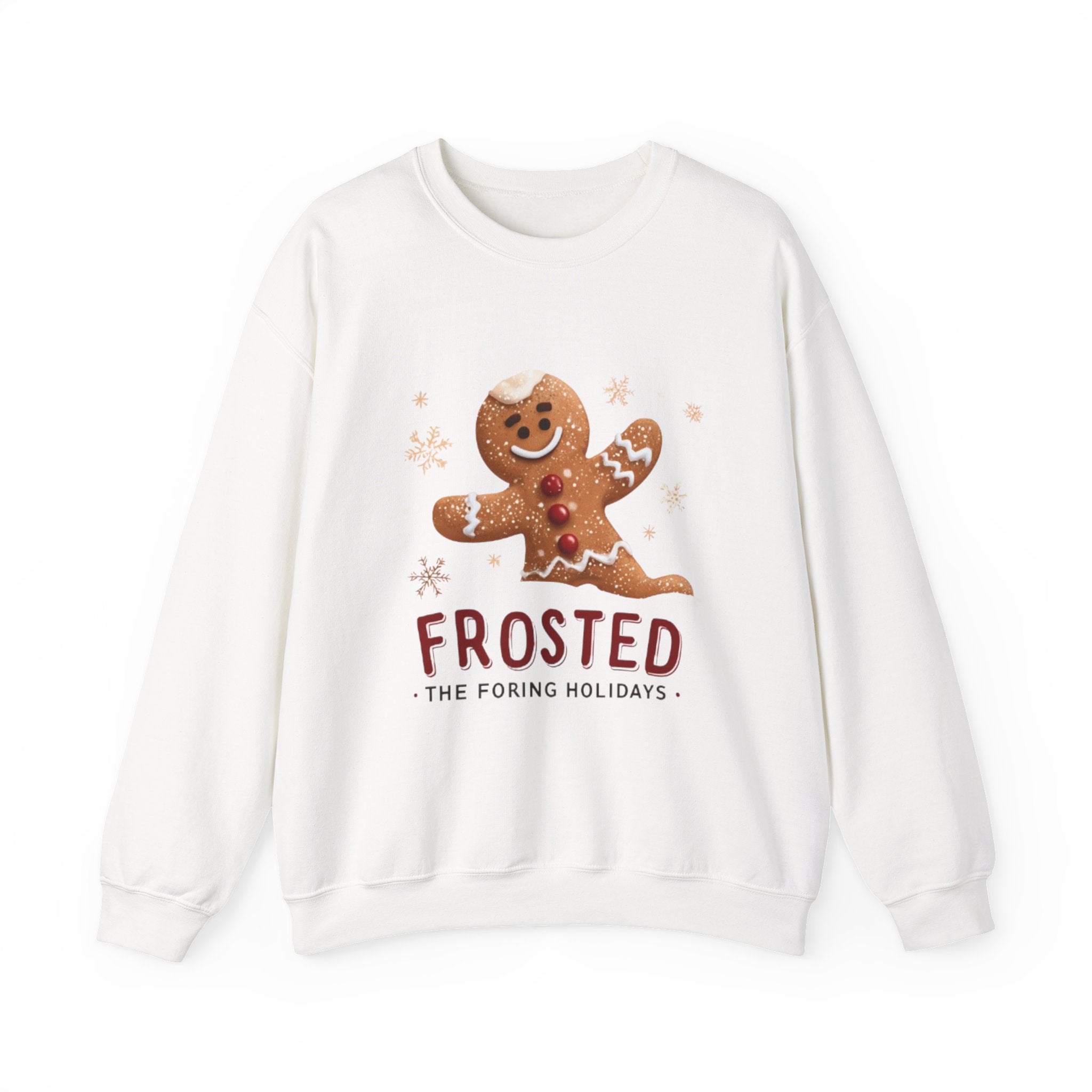 Gingerbread 'Frosted' Holiday Sweatshirt — Cute Christmas Cookie Crewneck