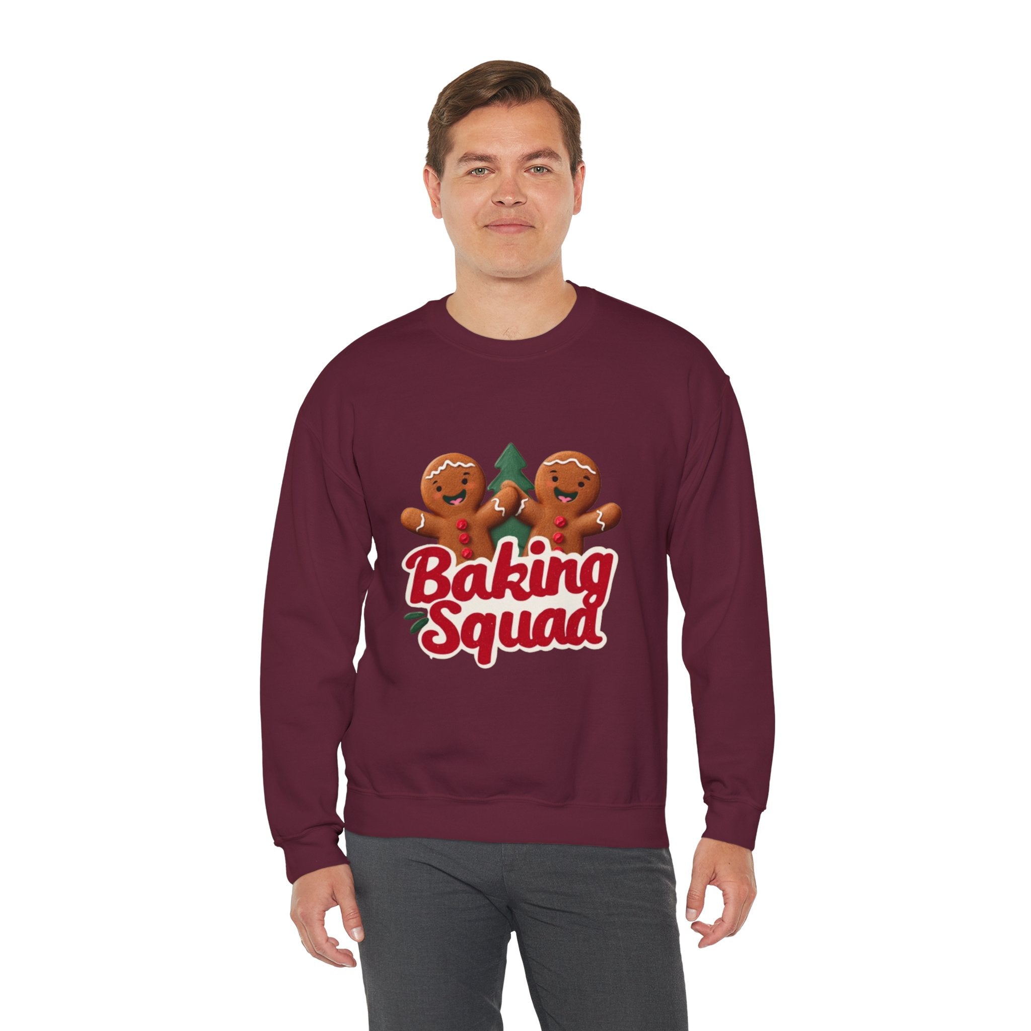 Baking Squad Sweatshirt — Cute Gingerbread Holiday Crewneck