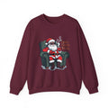 Chillin' Through the Snow Crewneck Sweatshirt — Relaxed Santa Christmas Pullover