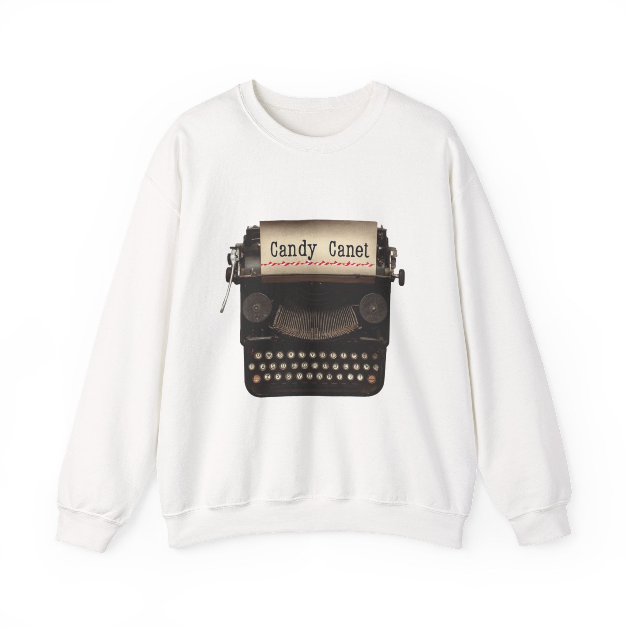 Typewriter Graphic Sweatshirt - "Candy Canet" Vintage Writer Crewneck