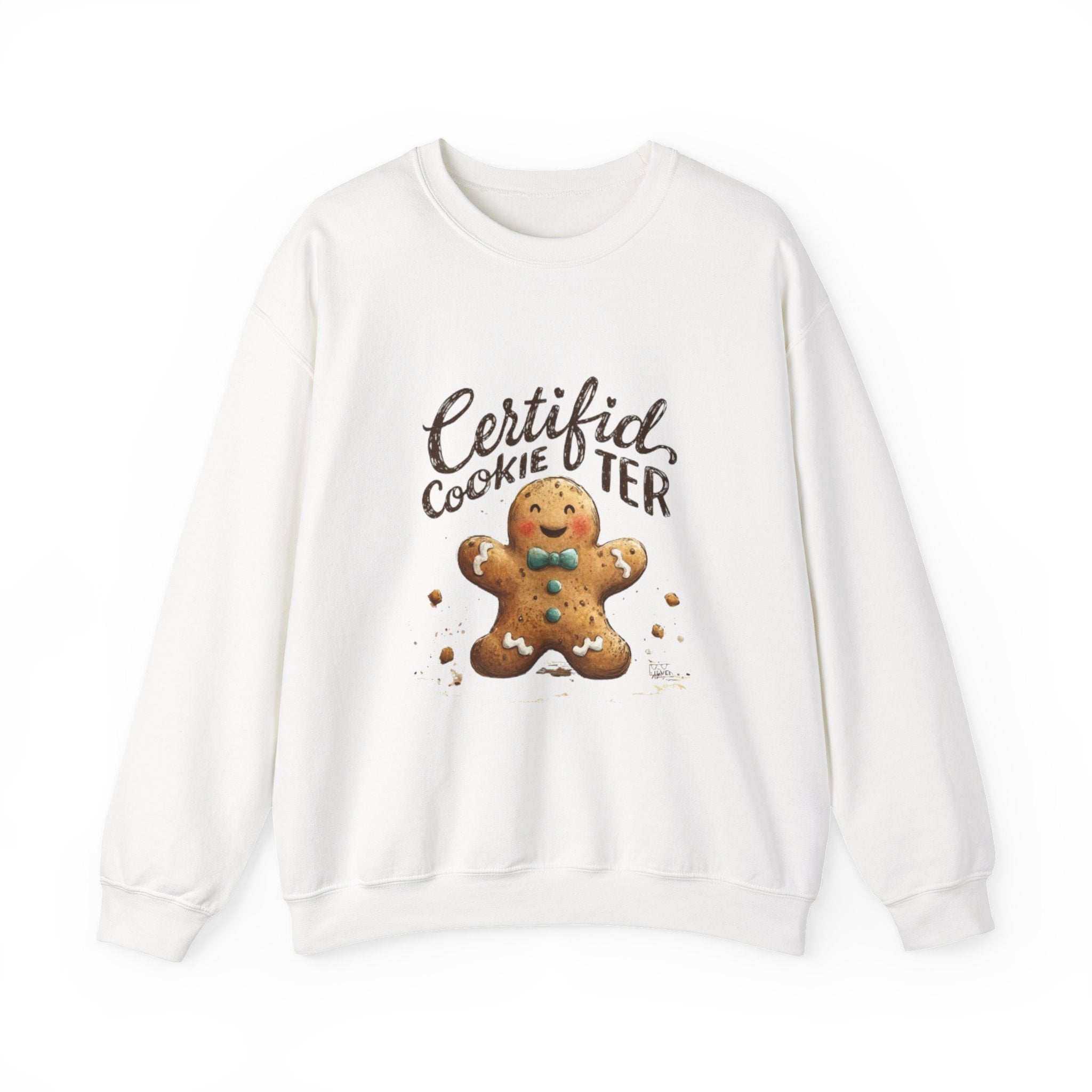 Crewneck Sweatshirt - "Certified Cookie Tester" Gingerbread Holiday Sweater