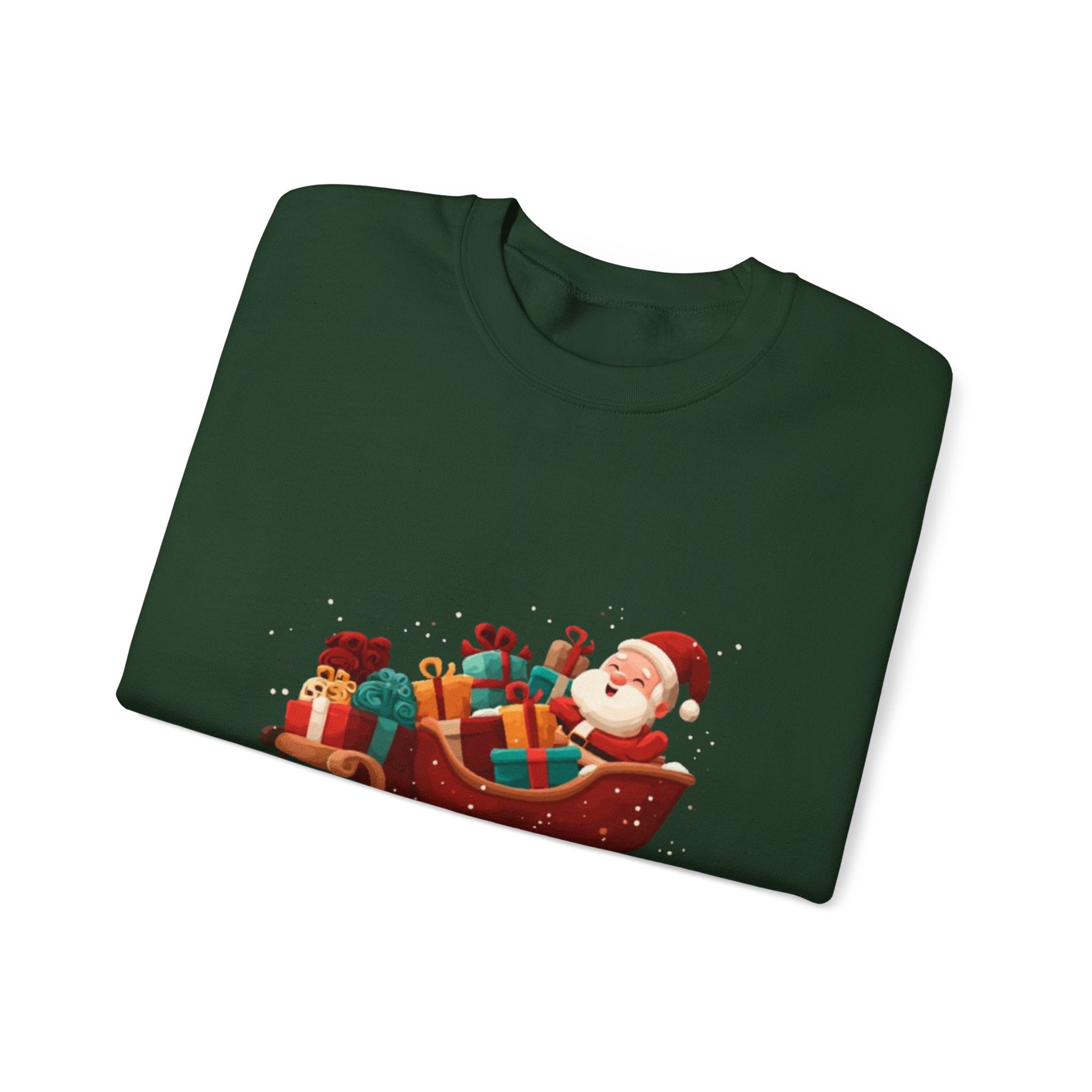 Christmas Santa Sleigh Crewneck Sweatshirt — "Sleigh Niym" Holiday Graphic