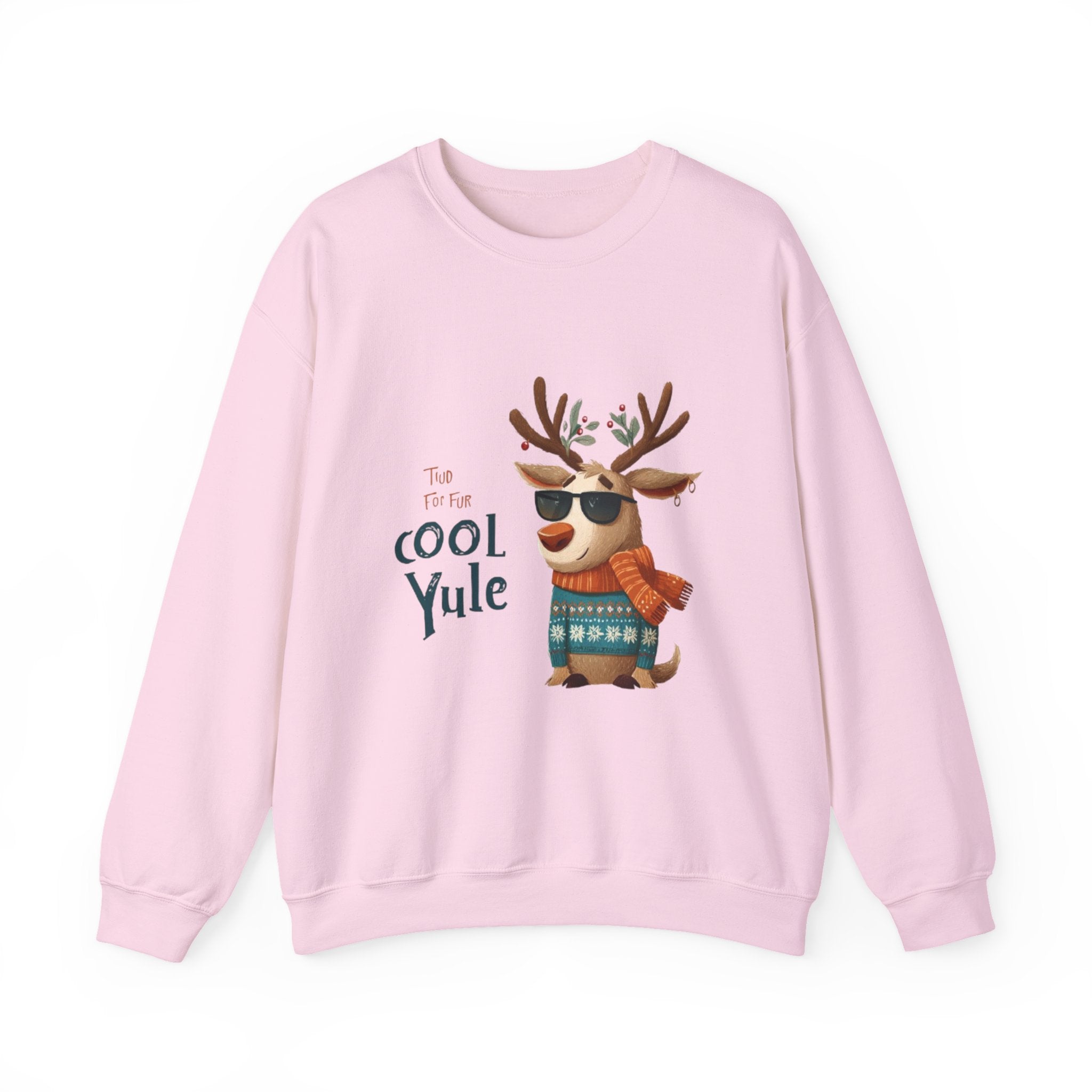 Reindeer 'Cool Yule' Crewneck Sweatshirt — Cute Holiday Graphic