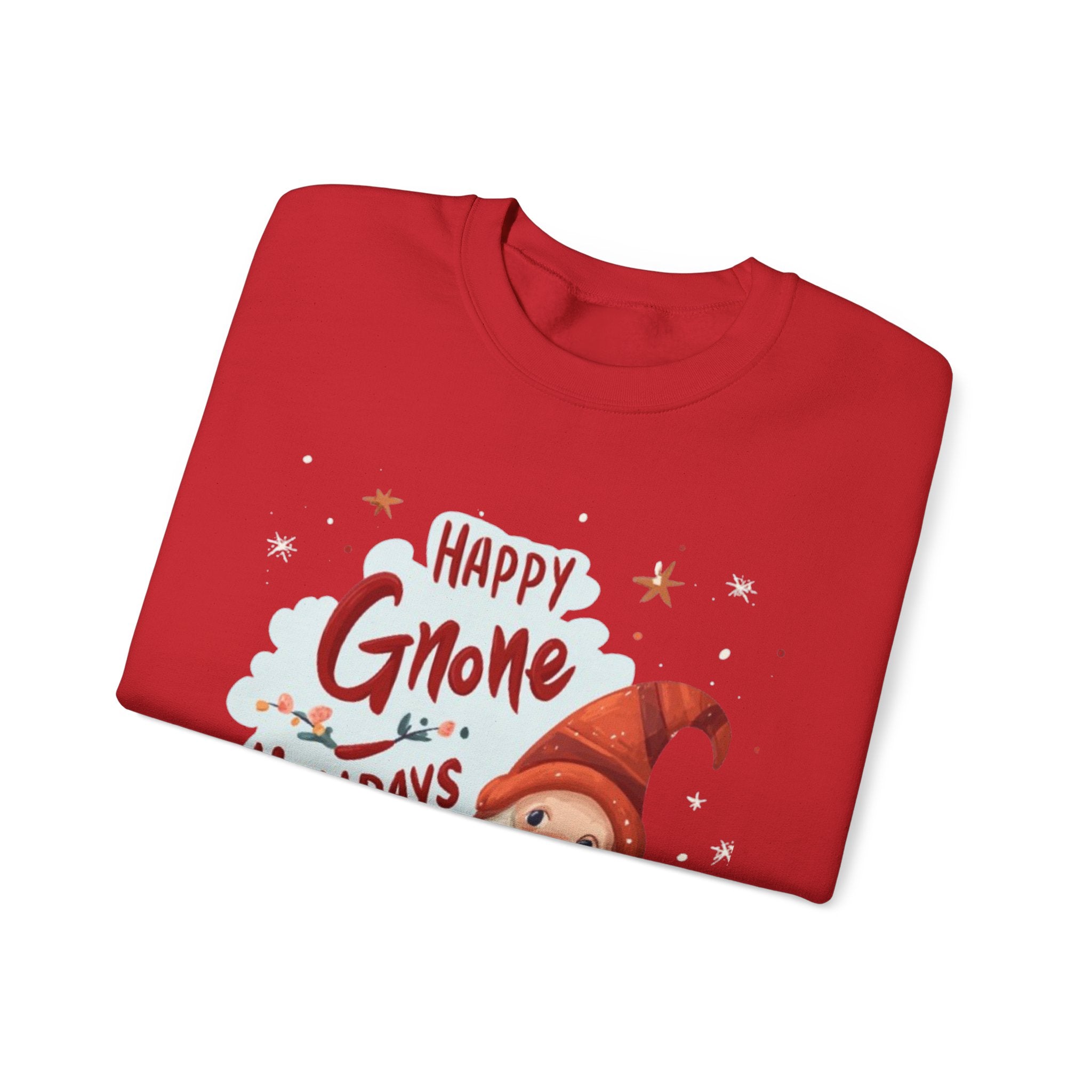 Happy Gnome Holidays Sweatshirt — Cute Christmas Gnome Holiday Crewneck