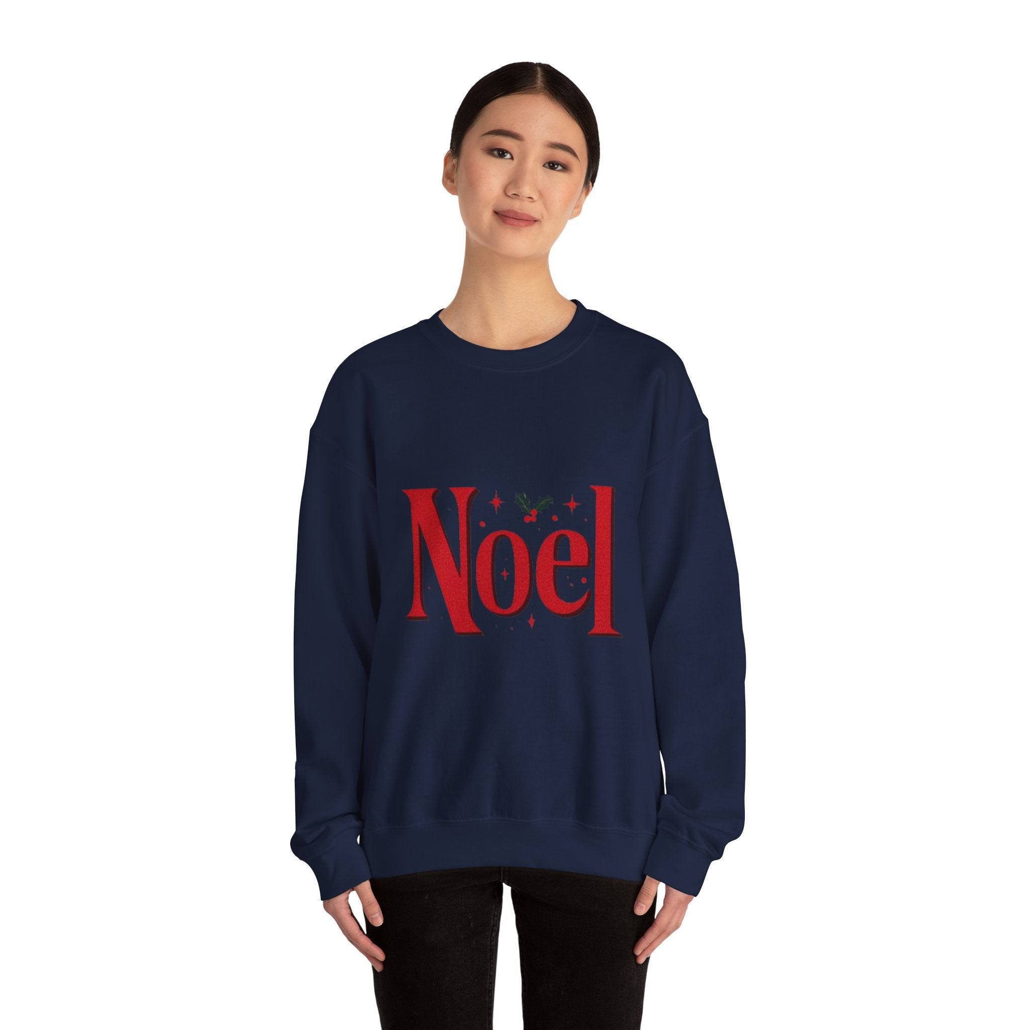Noel Christmas Sweatshirt — Festive Holly Holiday Crewneck