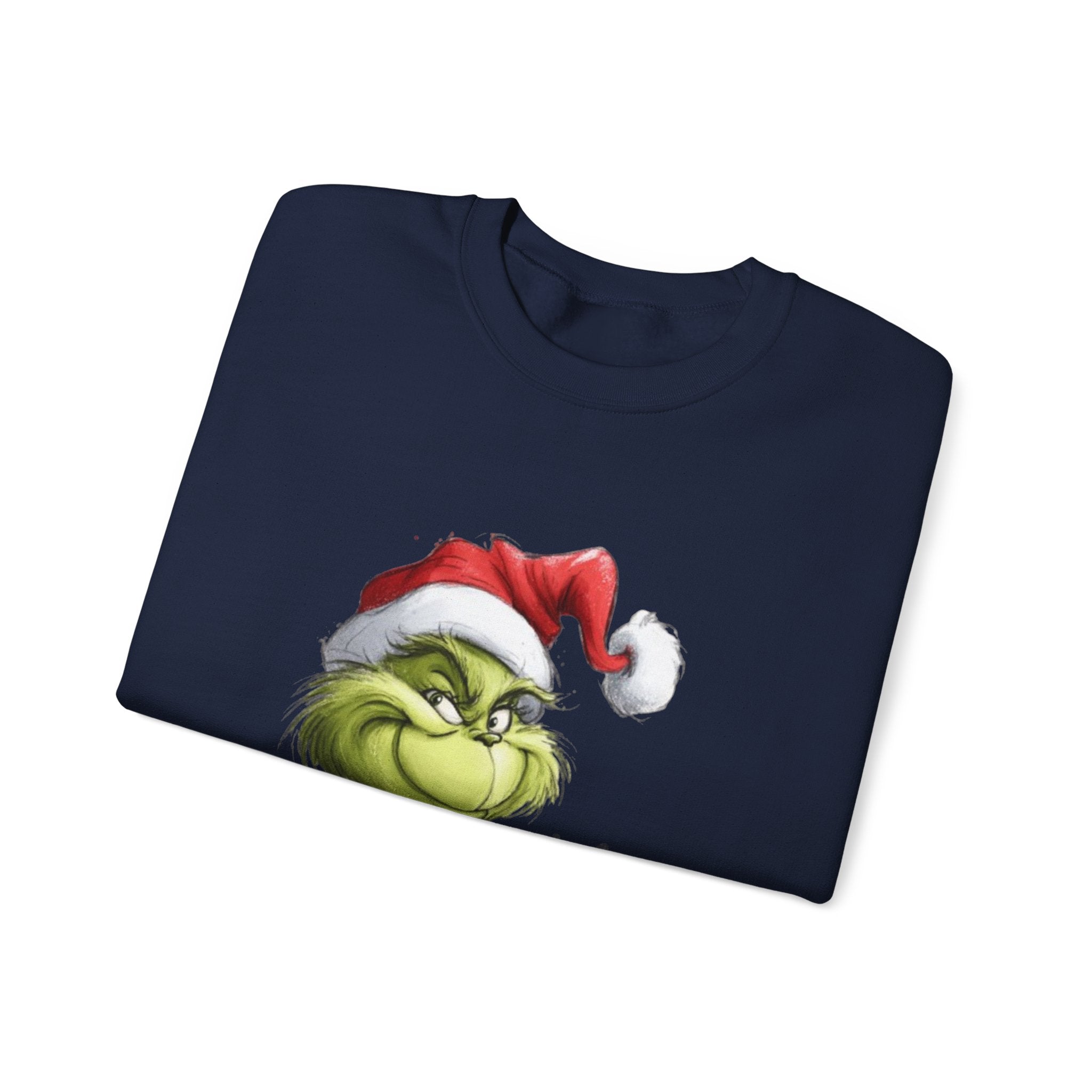 Grinch Santa Crewneck Sweatshirt — 'Ho Ho' Holiday Sweater