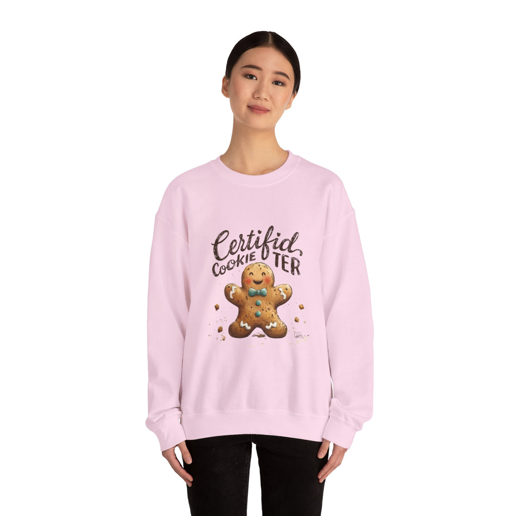 Crewneck Sweatshirt - "Certified Cookie Tester" Gingerbread Holiday Sweater