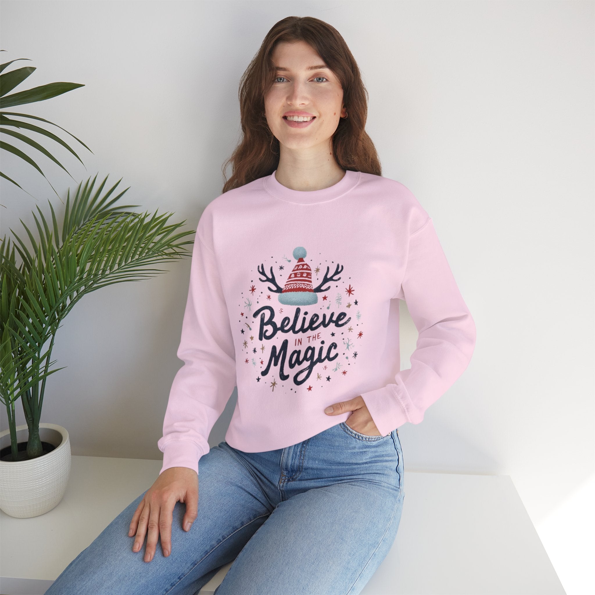 Believe in the Magic Sweatshirt — Cozy Holiday Crewneck