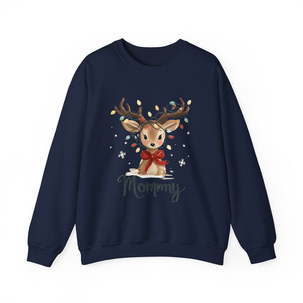 Mommy Reindeer Sweatshirt - Christmas Mom Holiday Crewneck