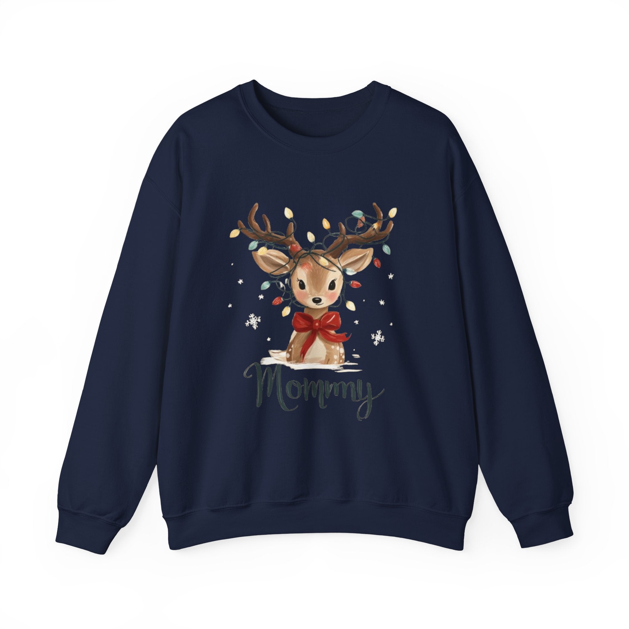 Mommy Reindeer Sweatshirt - Christmas Mom Holiday Crewneck