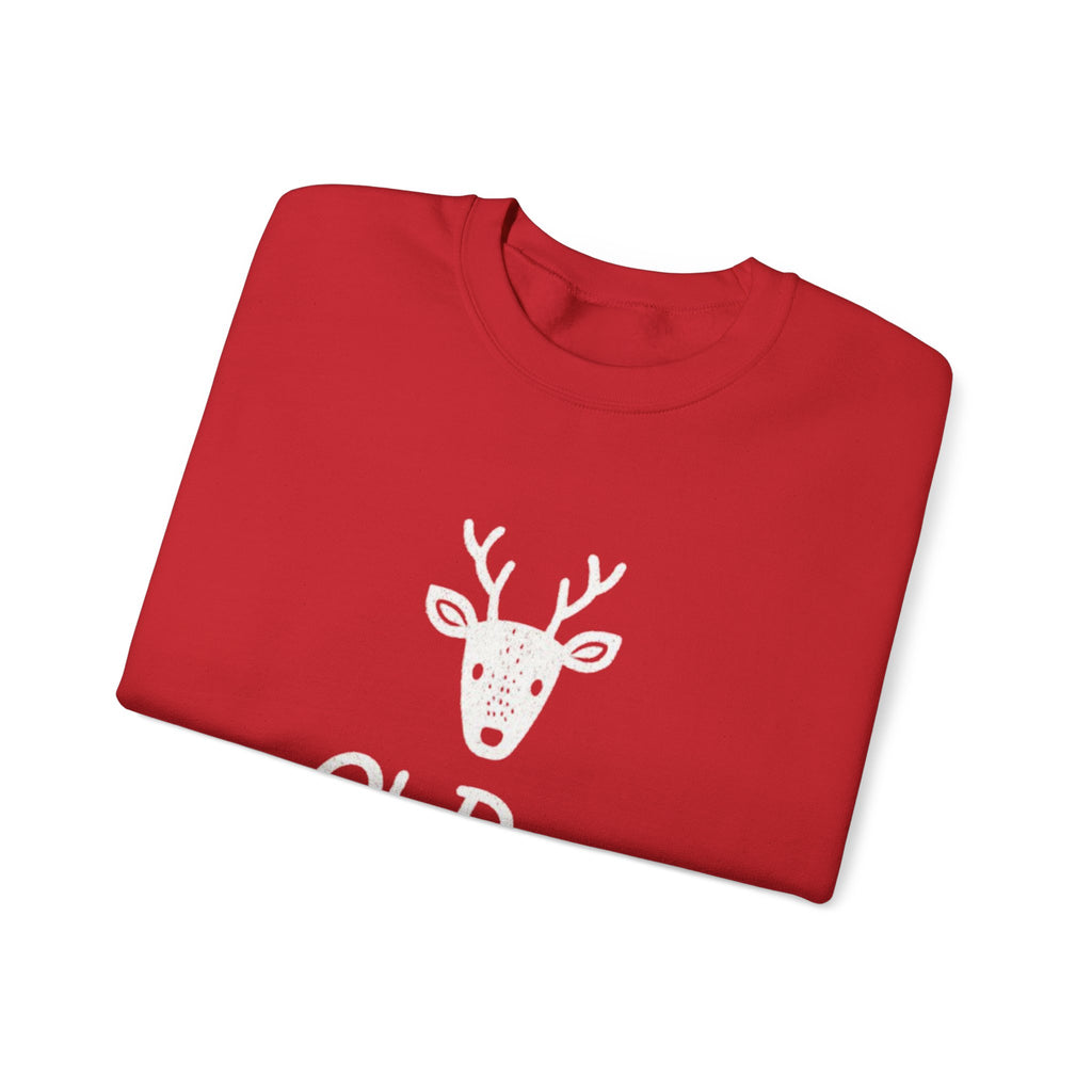 Oh Deer Sweatshirt — Cute Deer Head Graphic Holiday Crewneck
