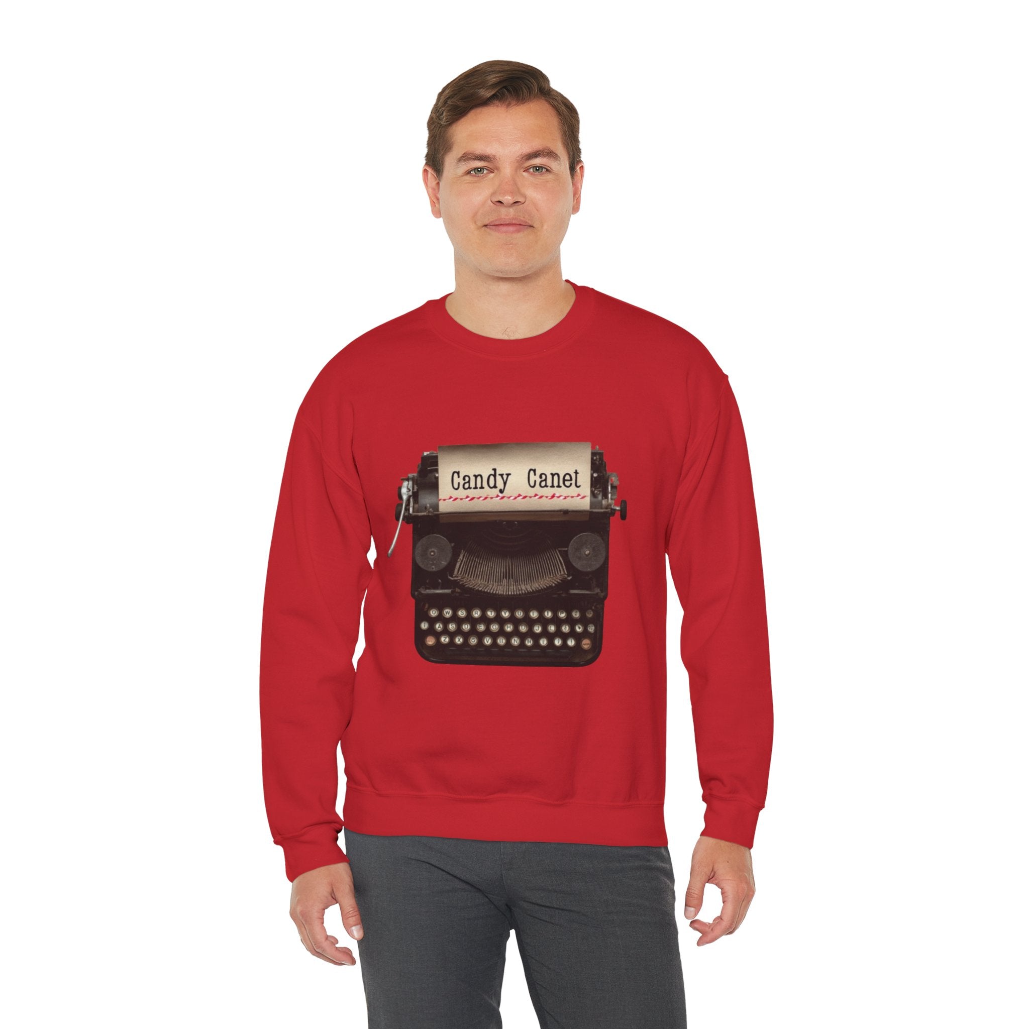 Typewriter Graphic Sweatshirt - "Candy Canet" Vintage Writer Crewneck