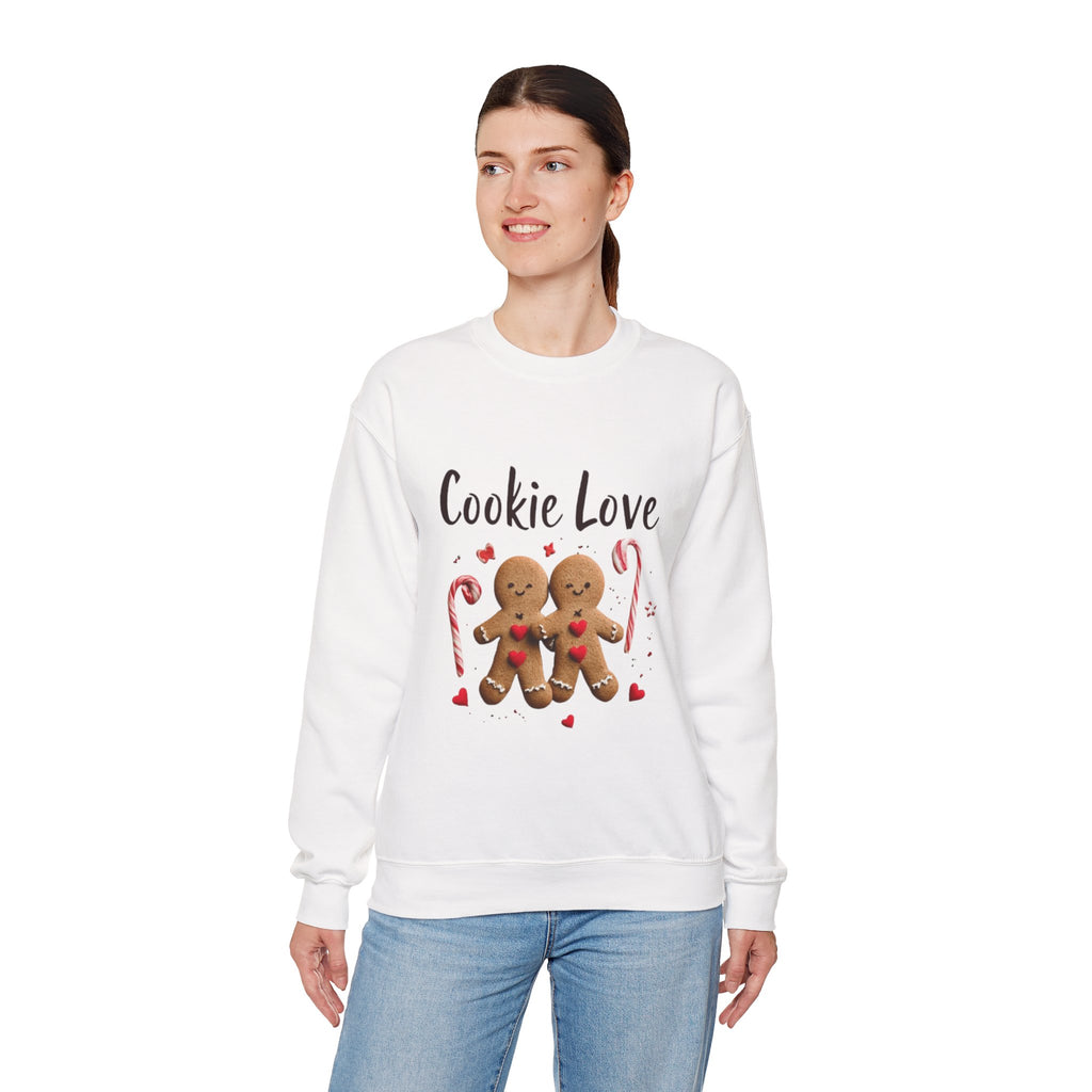 Cookie Love Sweatshirt — Cute Gingerbread Couple Holiday Crewneck