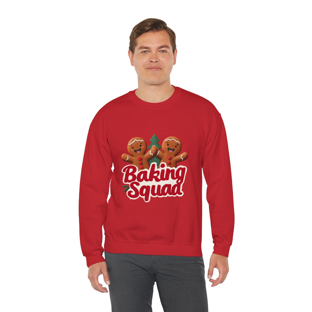 Baking Squad Sweatshirt — Cute Gingerbread Holiday Crewneck