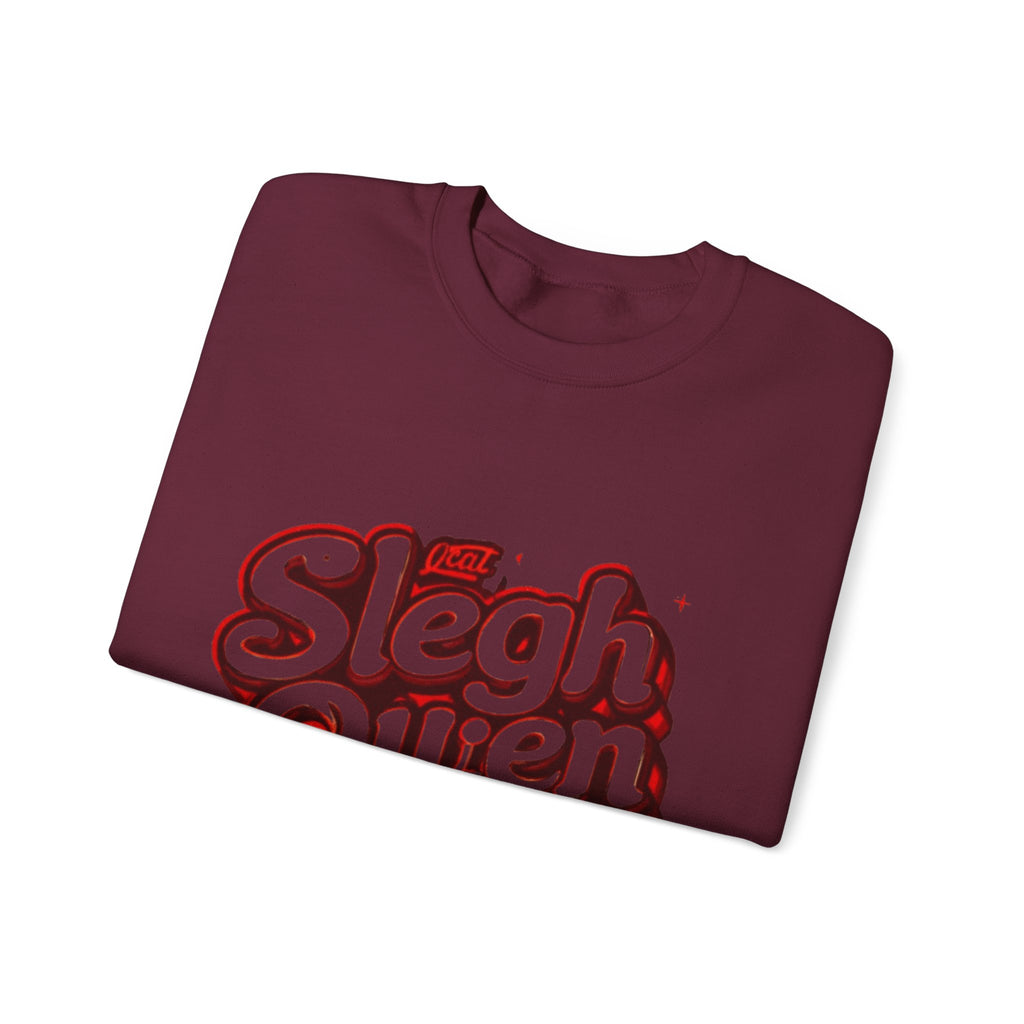 Sleigh Queen Crewneck Sweatshirt — Retro Holiday Christmas Pullover