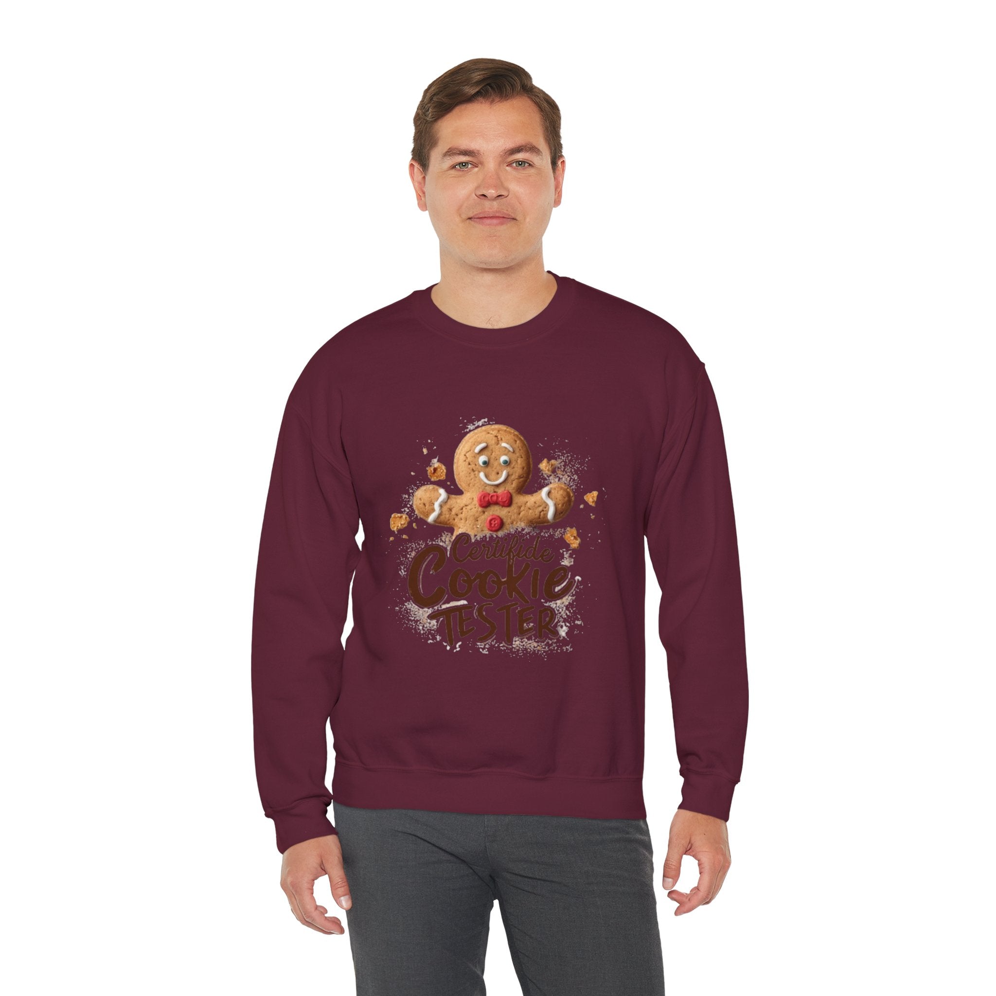 Cookie Tester Sweatshirt – "Certified Cookie Tester" Gingerbread Crewneck