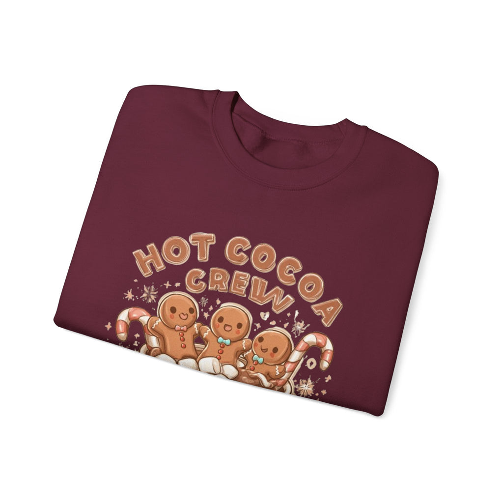Hot Cocoa Crew Sweatshirt — Cute Gingerbread Mug Holiday Pullover
