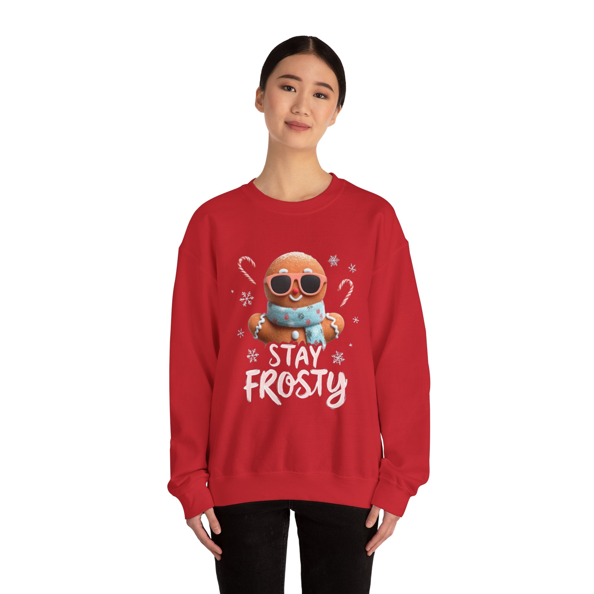 Stay Frosty Gingerbread Sweatshirt — Cute Holiday Crewneck