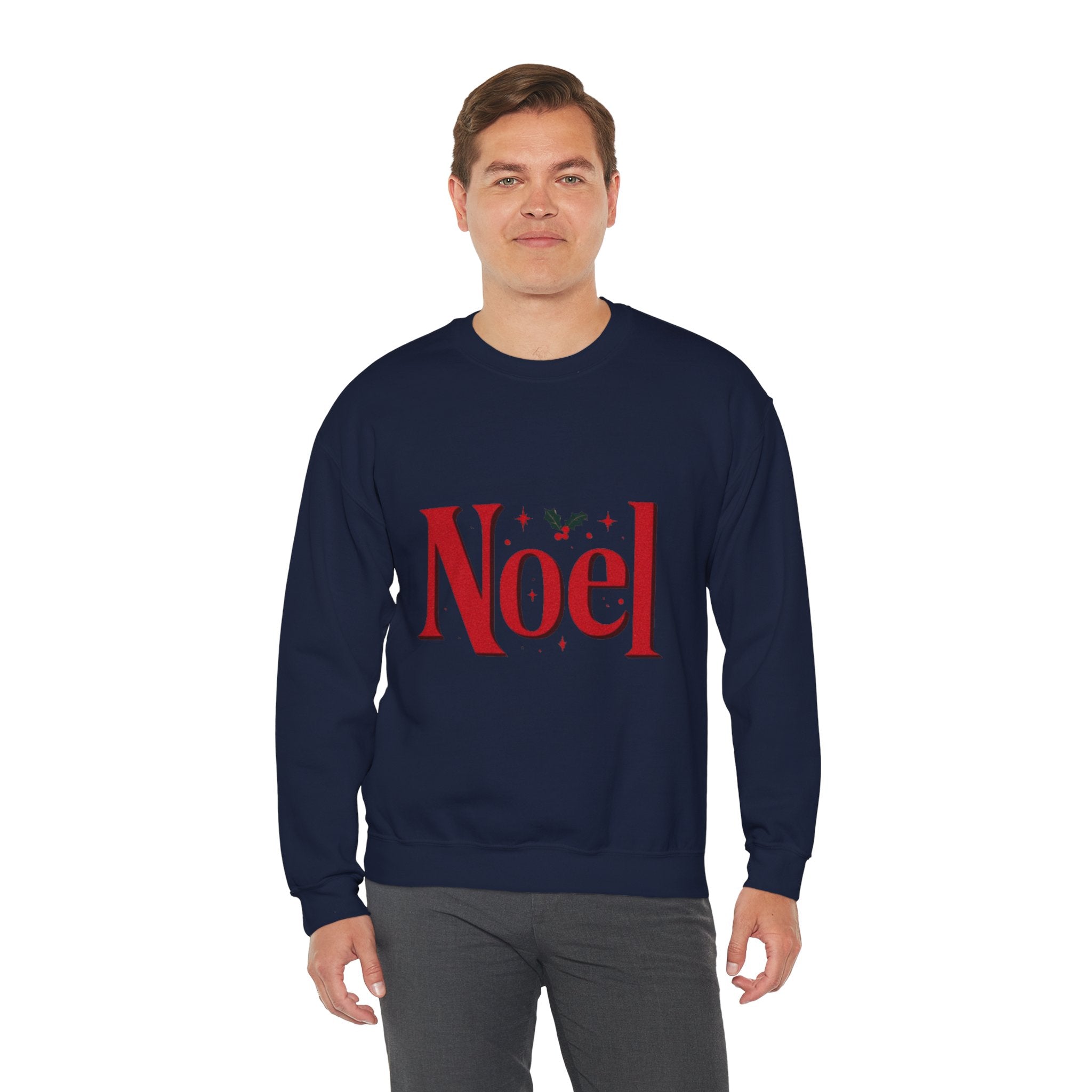 Noel Christmas Sweatshirt — Festive Holly Holiday Crewneck