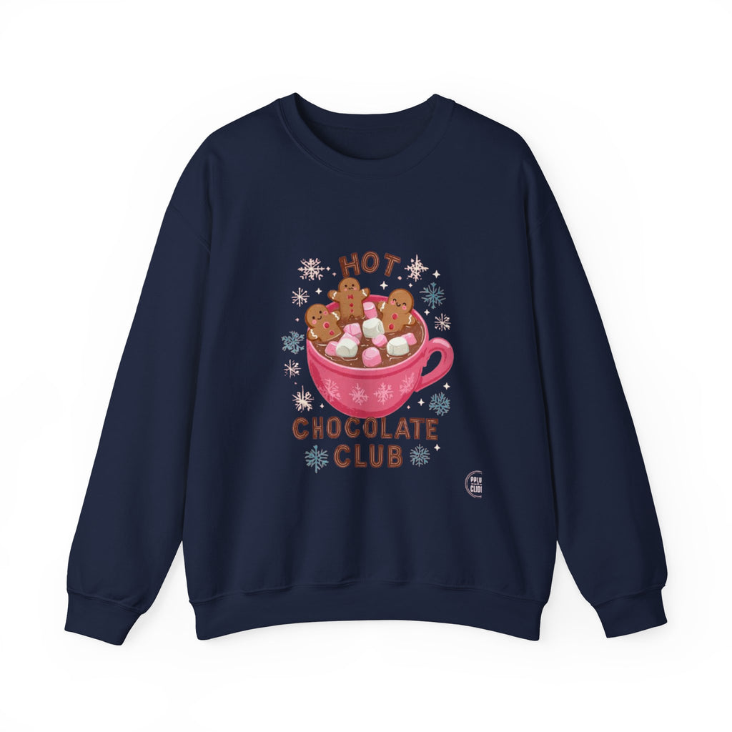 Sweatshirt — "Hot Chocolate Club" Cozy Winter Crewneck