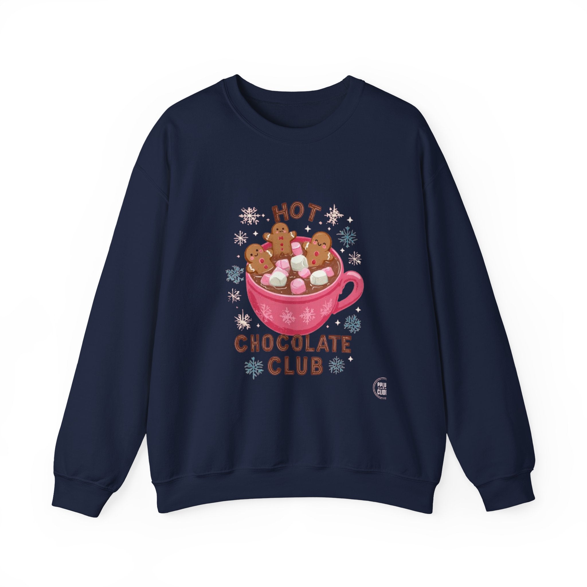 Sweatshirt — "Hot Chocolate Club" Cozy Winter Crewneck