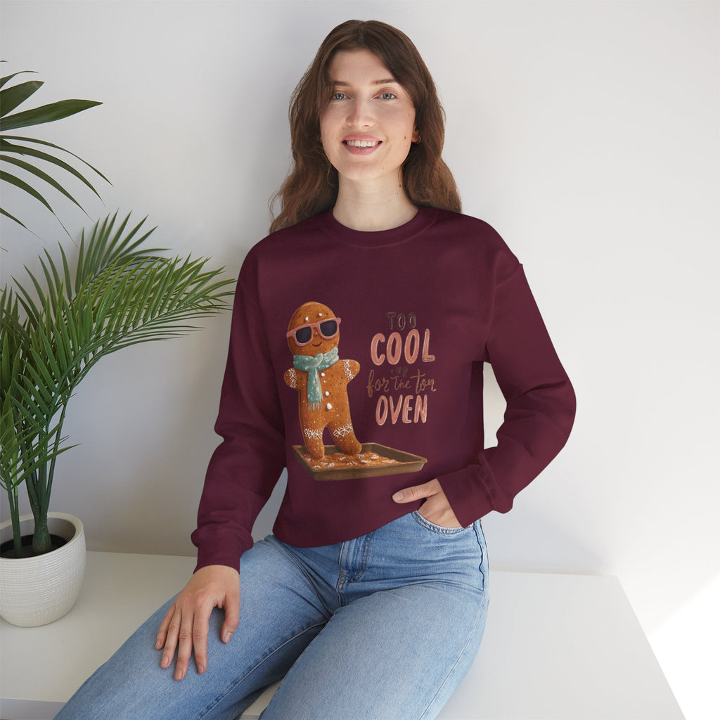 Sweatshirt - 'Too Cool for the Oven' Gingerbread Crewneck
