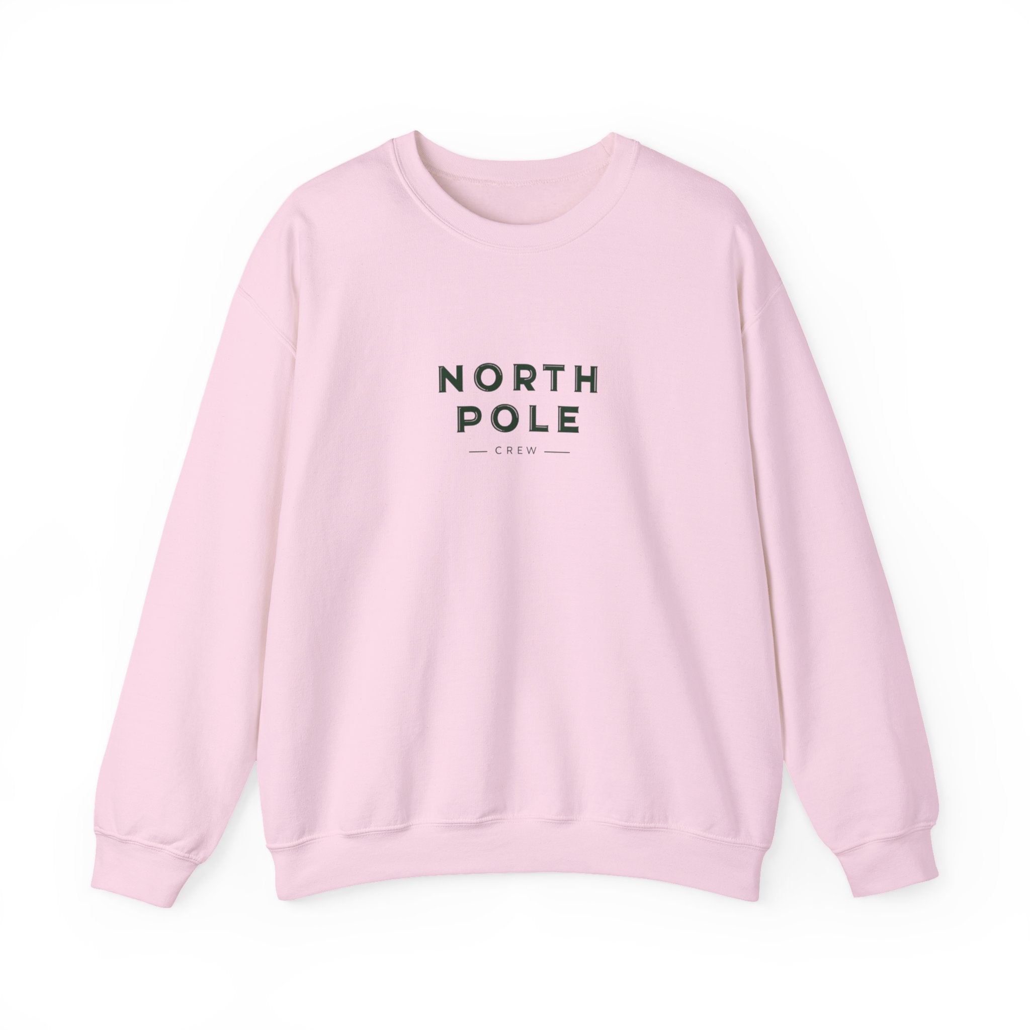 North Pole Crewneck Sweatshirt — Minimal Holiday Graphic Pullover
