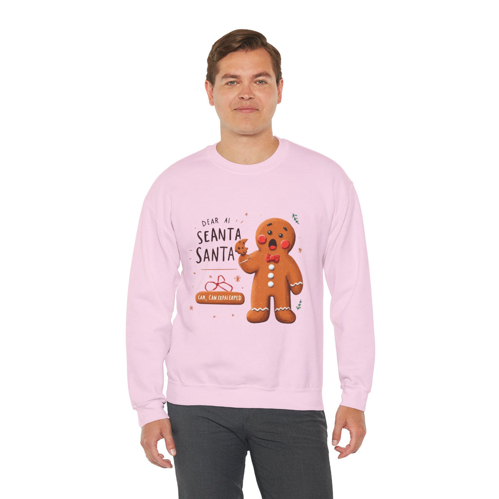 Gingerbread Cookie "Dear Santa" Crewneck Sweatshirt