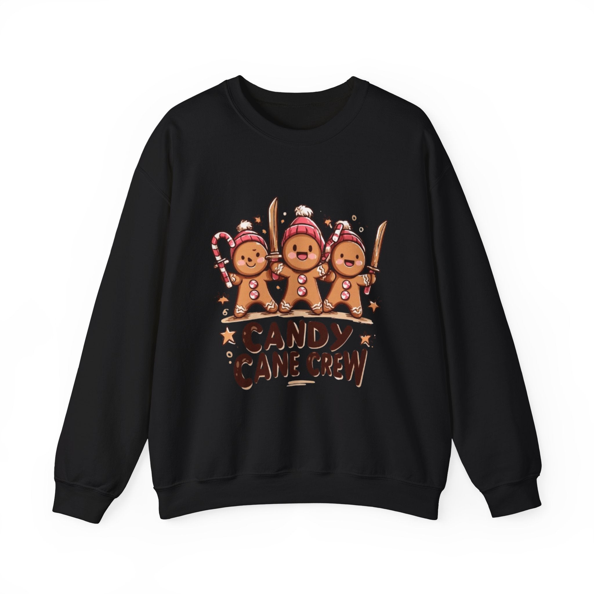 Candy Cane Crew Sweatshirt — Cute Gingerbread 'Candy Cane Crew' Christmas Sweatshirt
