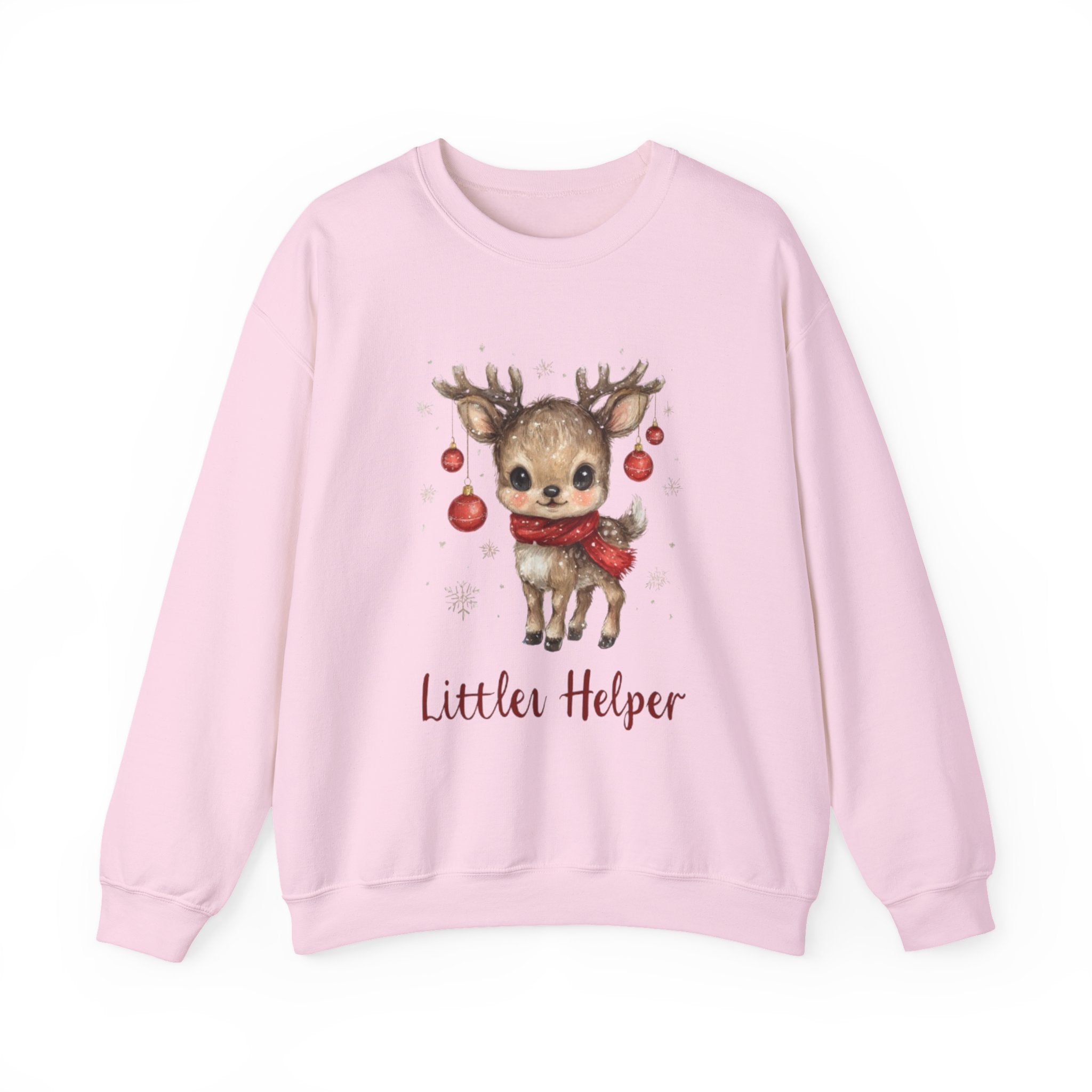 Cute Reindeer 'Little Helper' Sweatshirt – Kids Christmas Crewneck