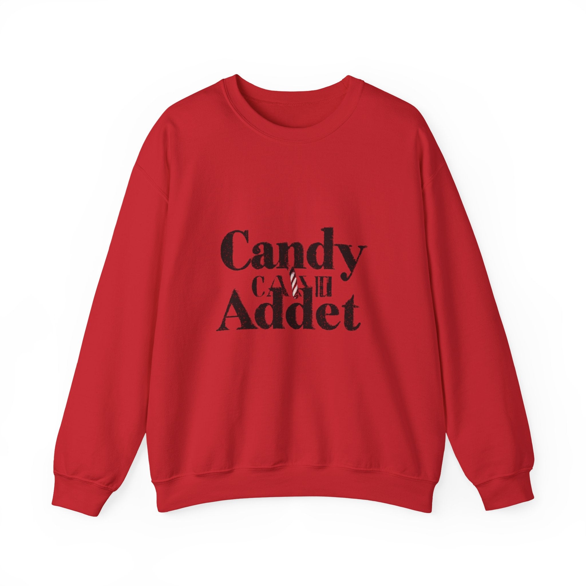 Candy Addict Sweatshirt – Retro Typography Candy Lover Crewneck