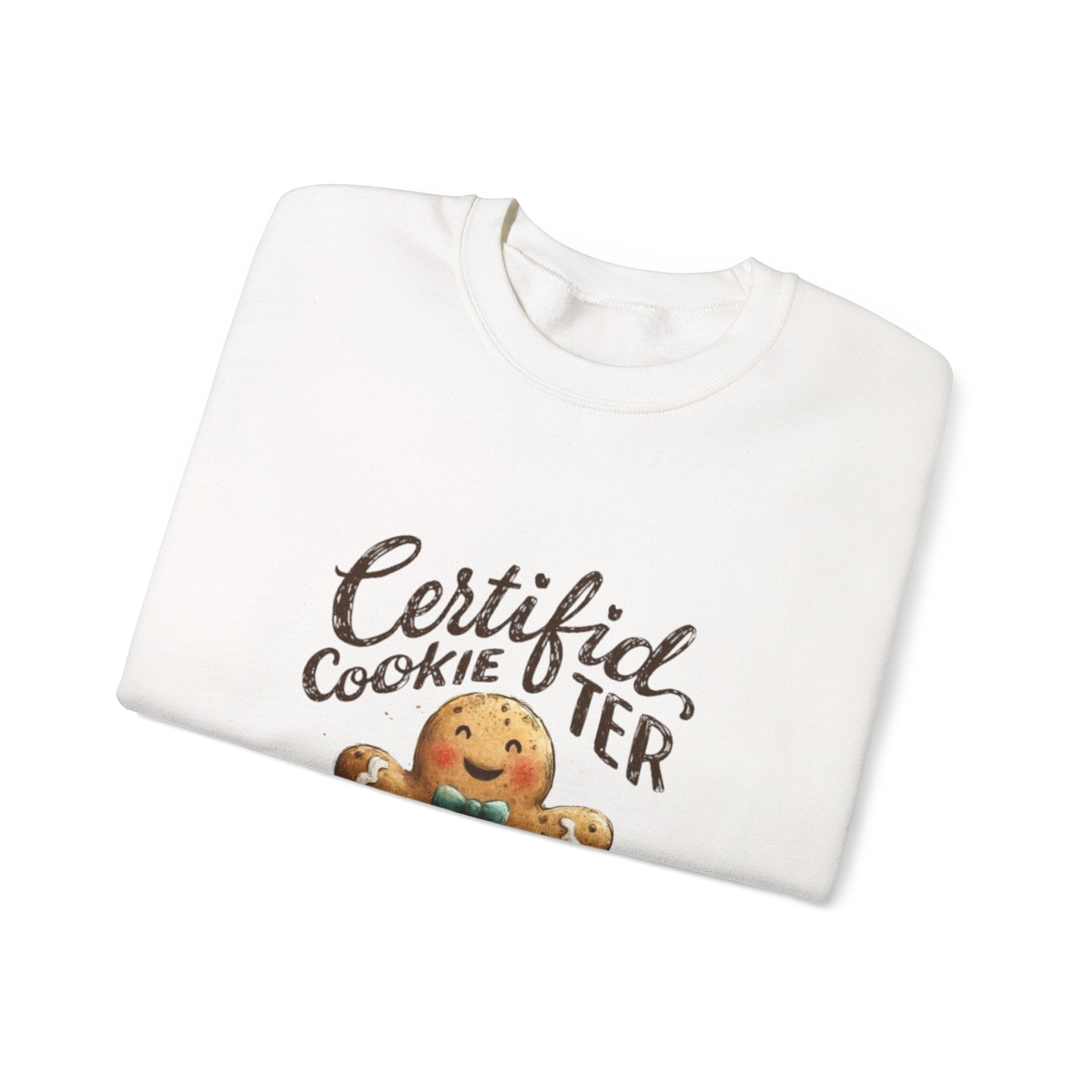 Crewneck Sweatshirt - "Certified Cookie Tester" Gingerbread Holiday Sweater