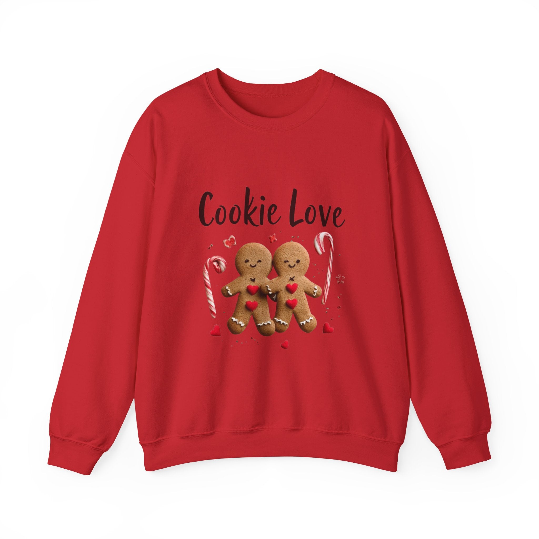 Cookie Love Sweatshirt — Cute Gingerbread Couple Holiday Crewneck
