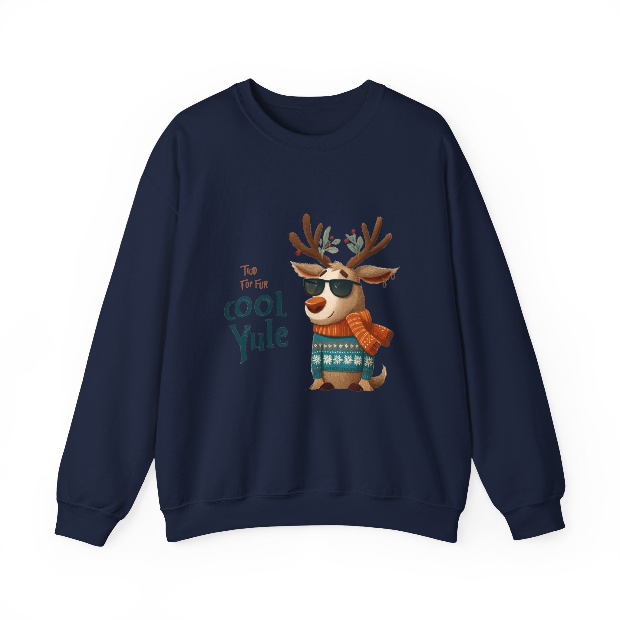 Reindeer 'Cool Yule' Crewneck Sweatshirt — Cute Holiday Graphic